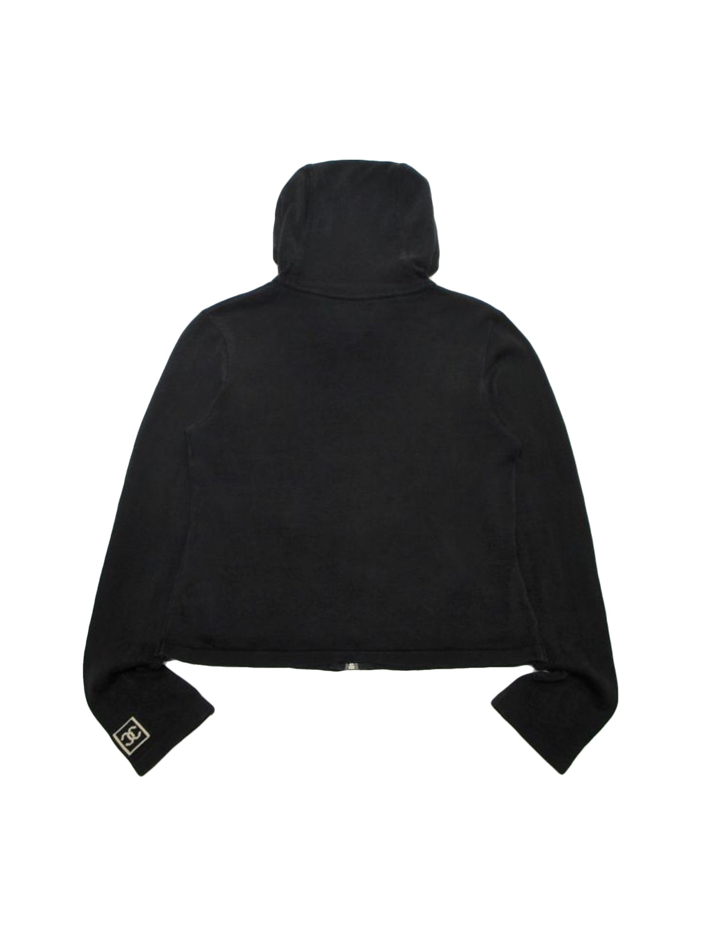 Chanel Sports Black Terrycloth Zip Jacket