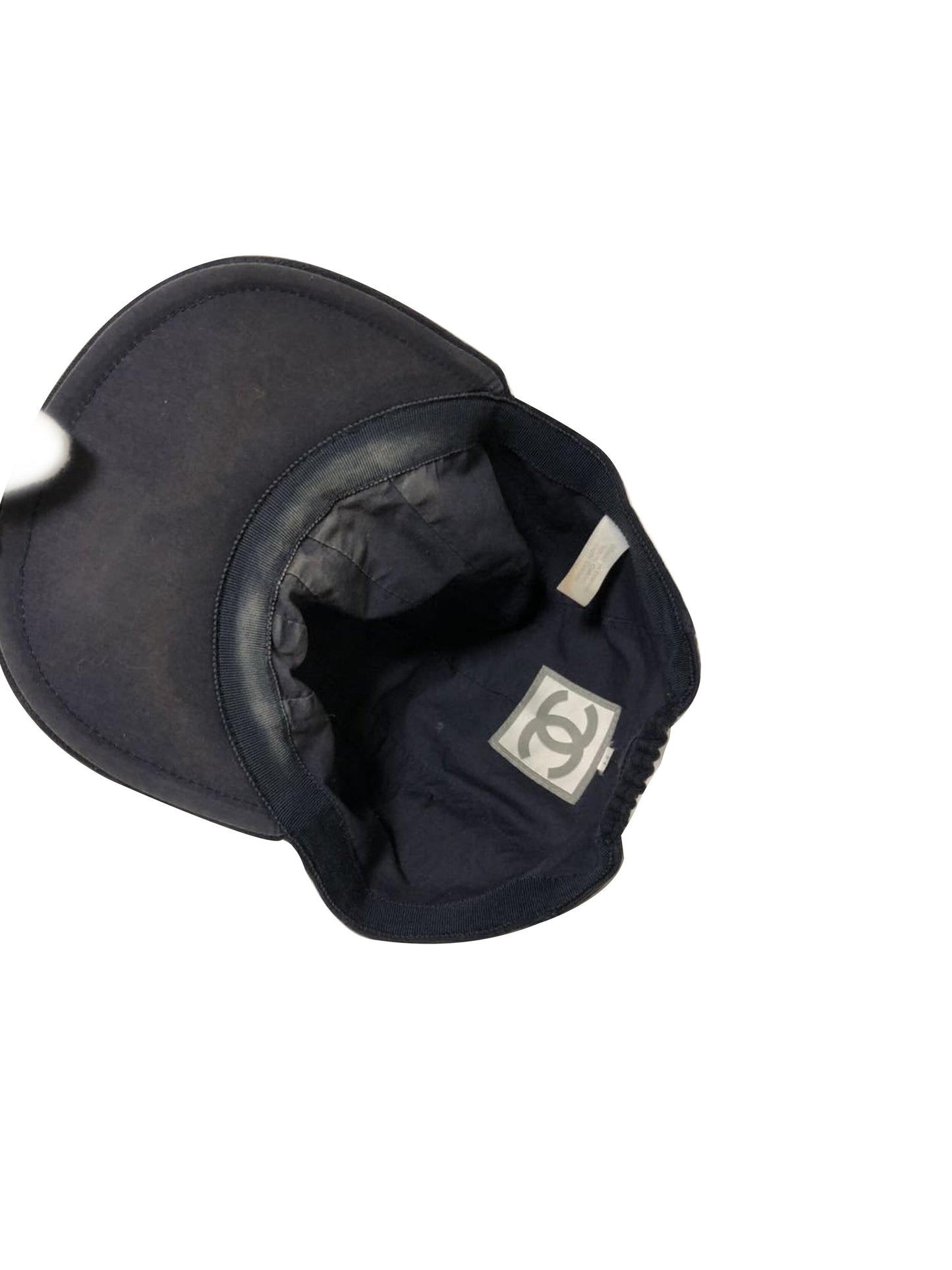 Chanel 2000s Black Cloth Sports CC Hat