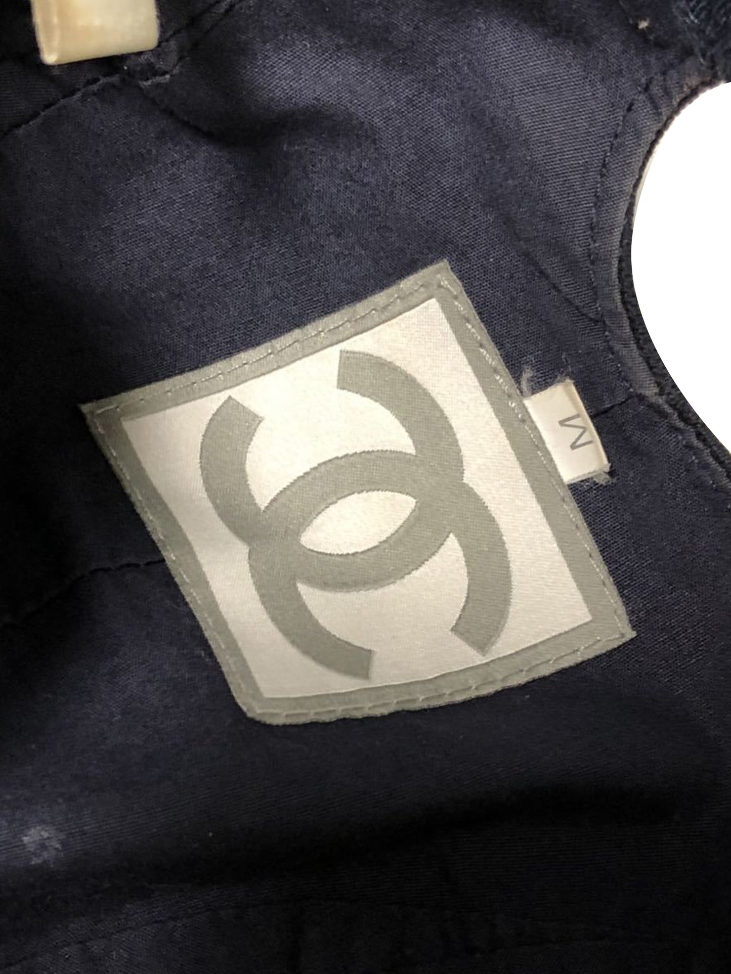 Chanel 2000s Black Cloth Sports CC Hat
