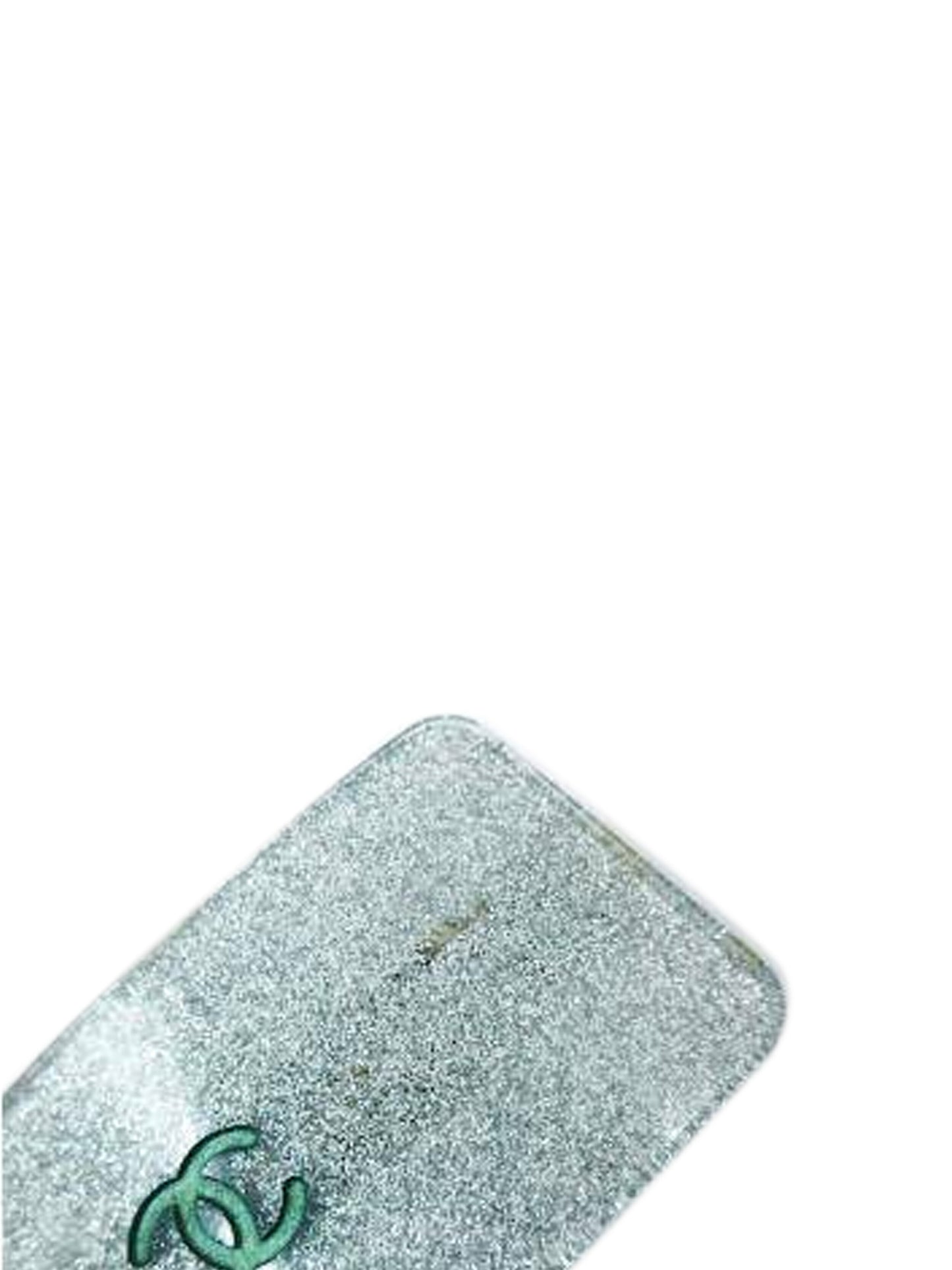 Chanel 2000s Blue CC Resin Barrette