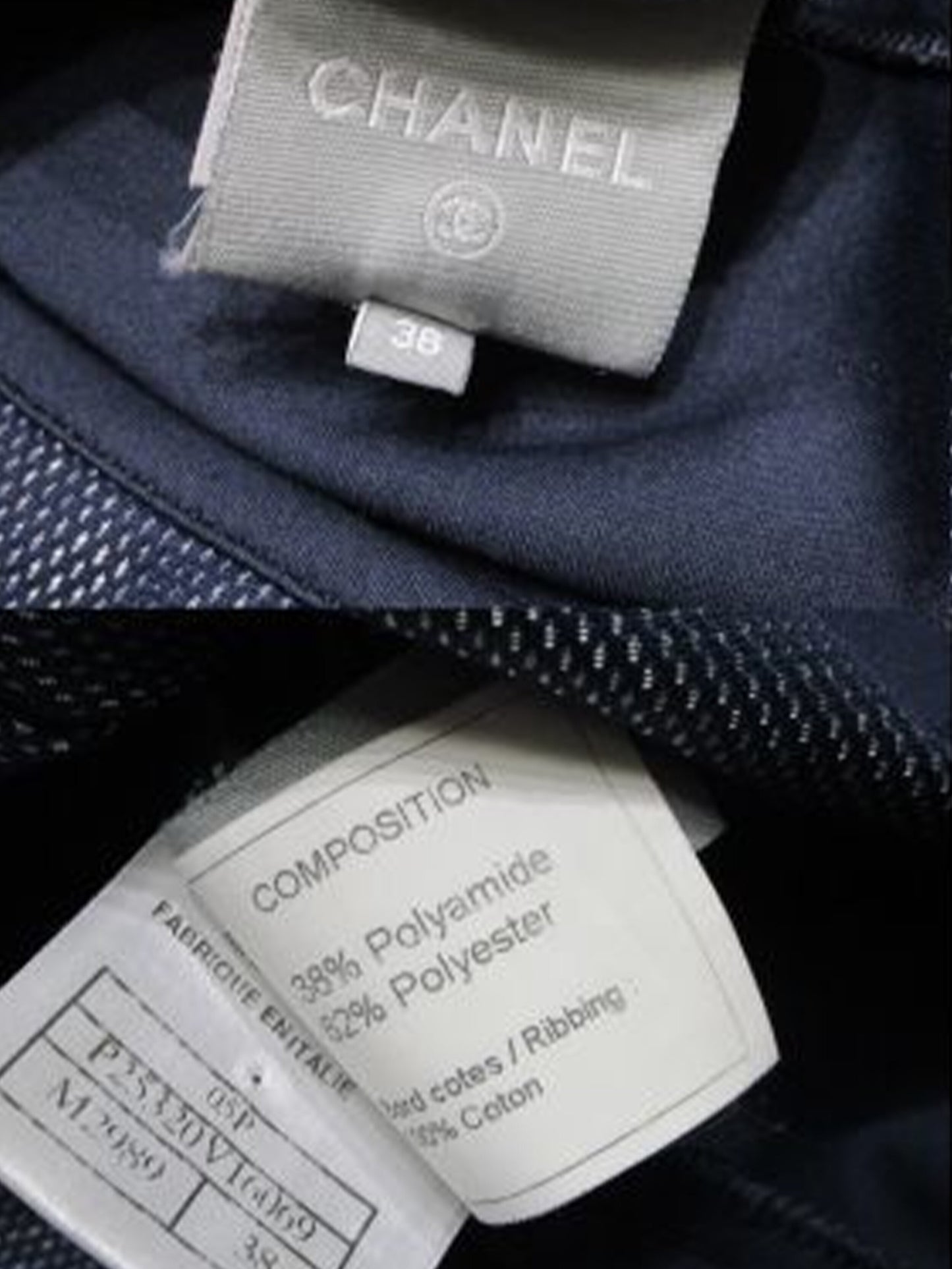 Chanel 2000s Blue Sports Mesh Shirt