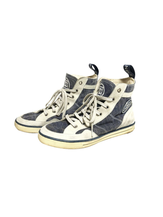 Chanel Sports Blue and White Sneakers
