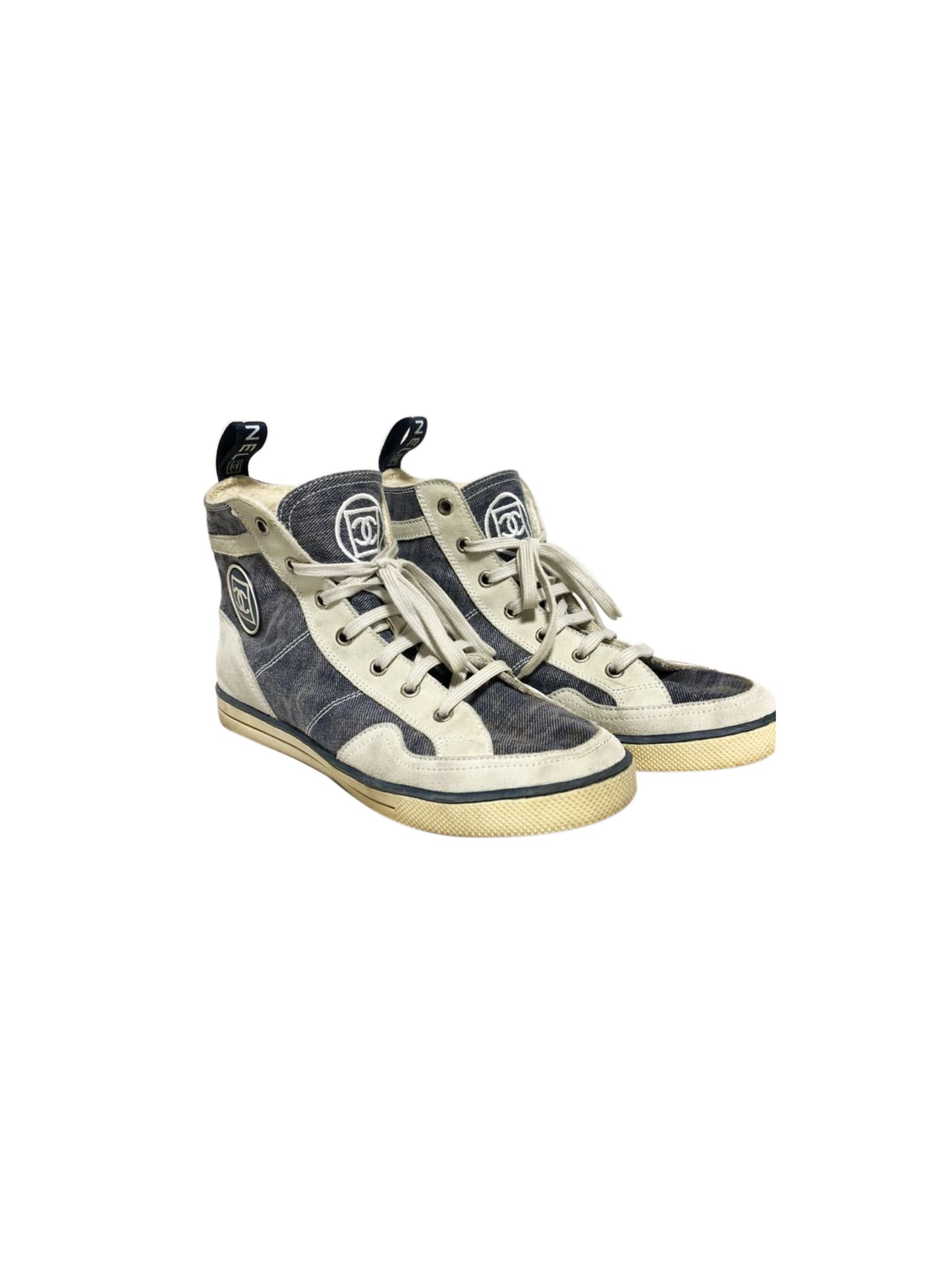Chanel Sports Blue and White Sneakers