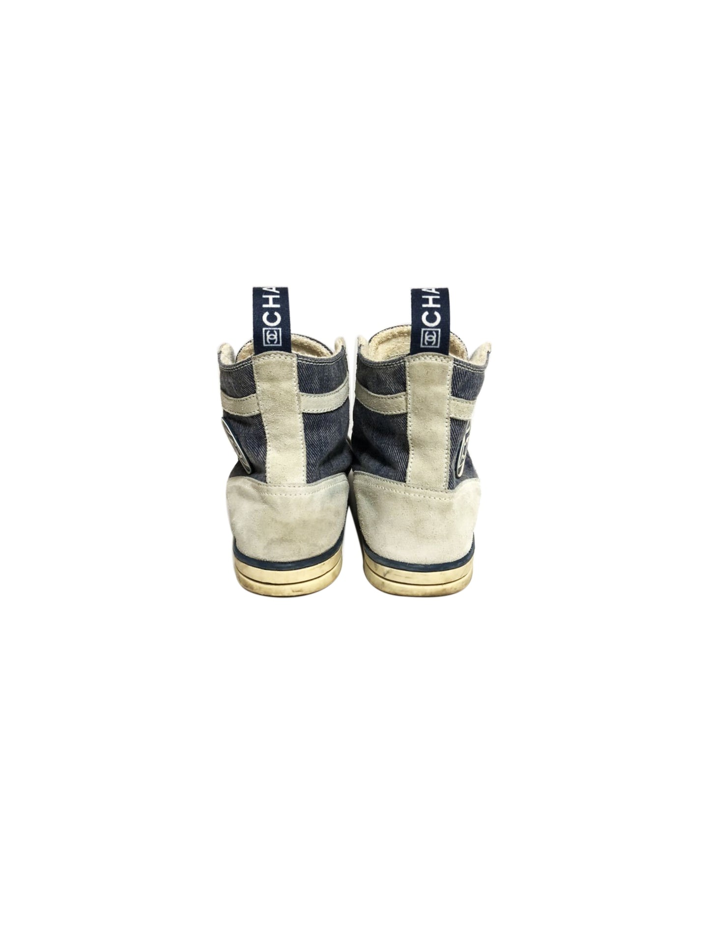 Chanel Sports Blue and White Sneakers