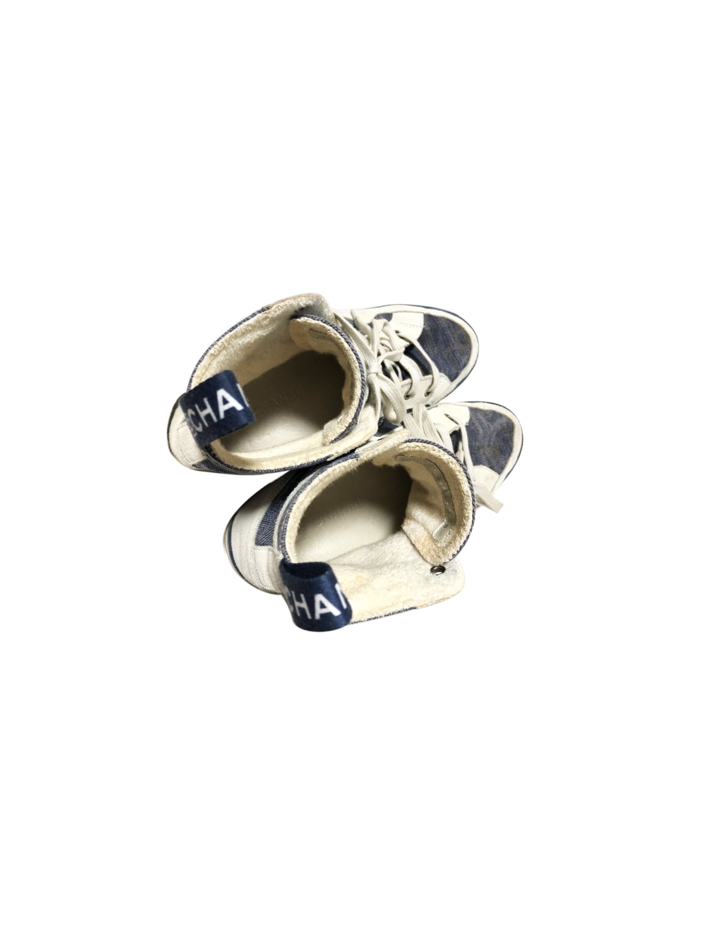 Chanel Sports Blue and White Sneakers