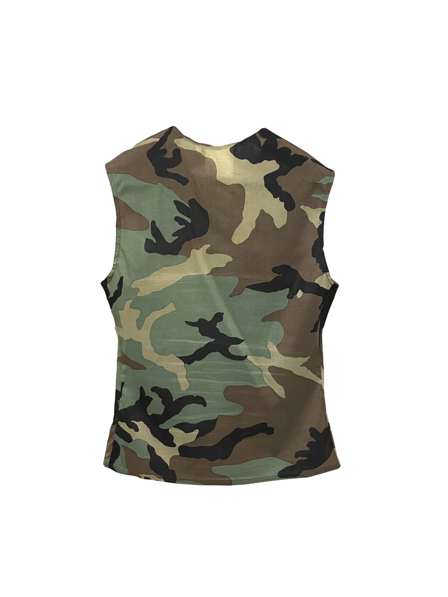 Christian Dior 2000s Galliano Camo Tank