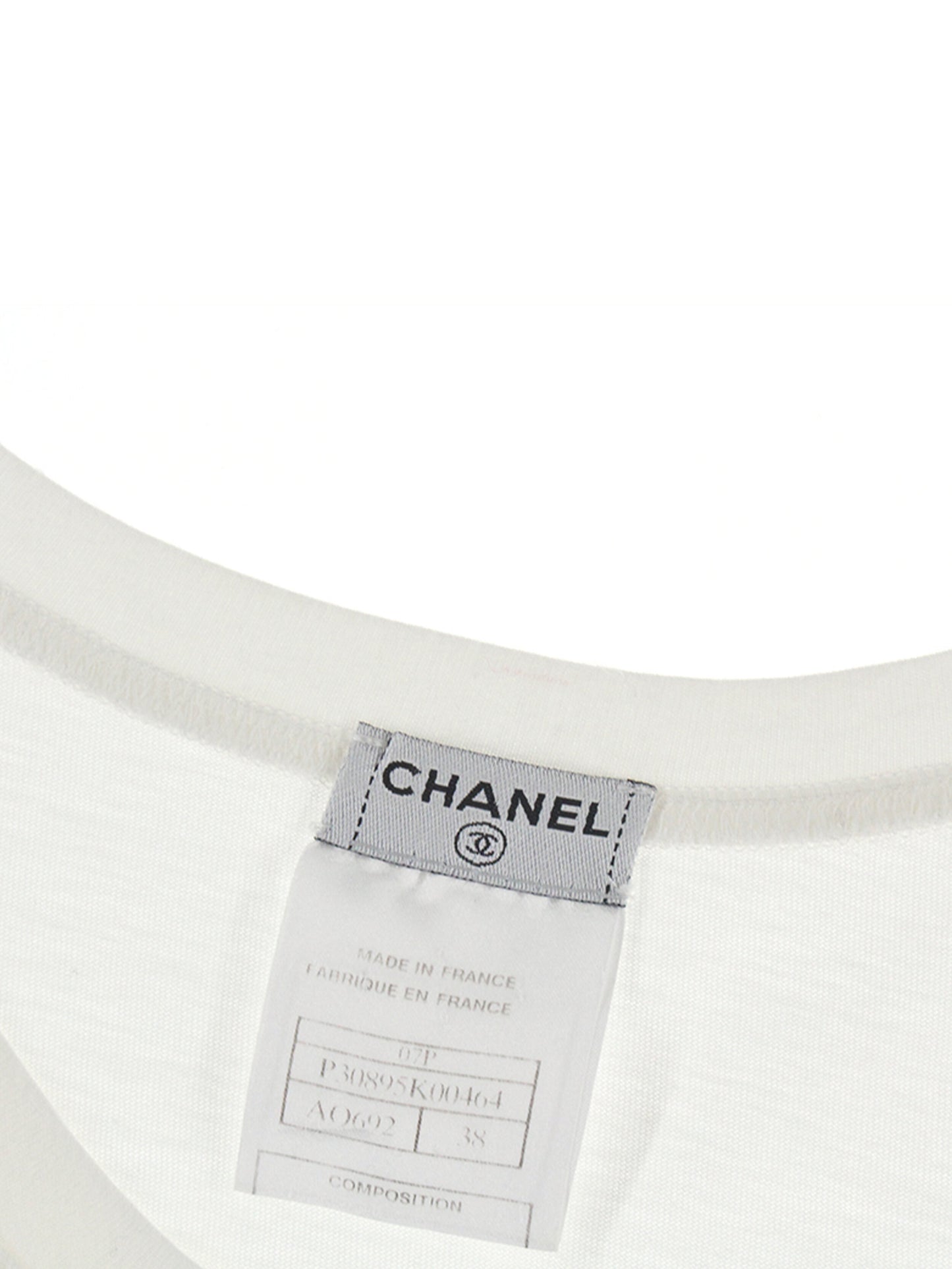 Chanel White Charm Tank
