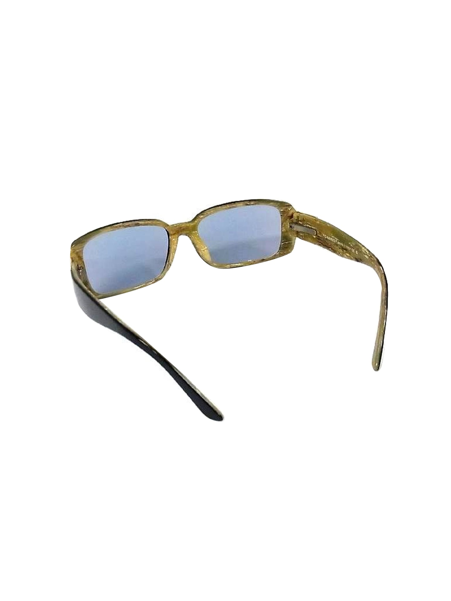 Chanel 2000s Green and Black Sunglasses