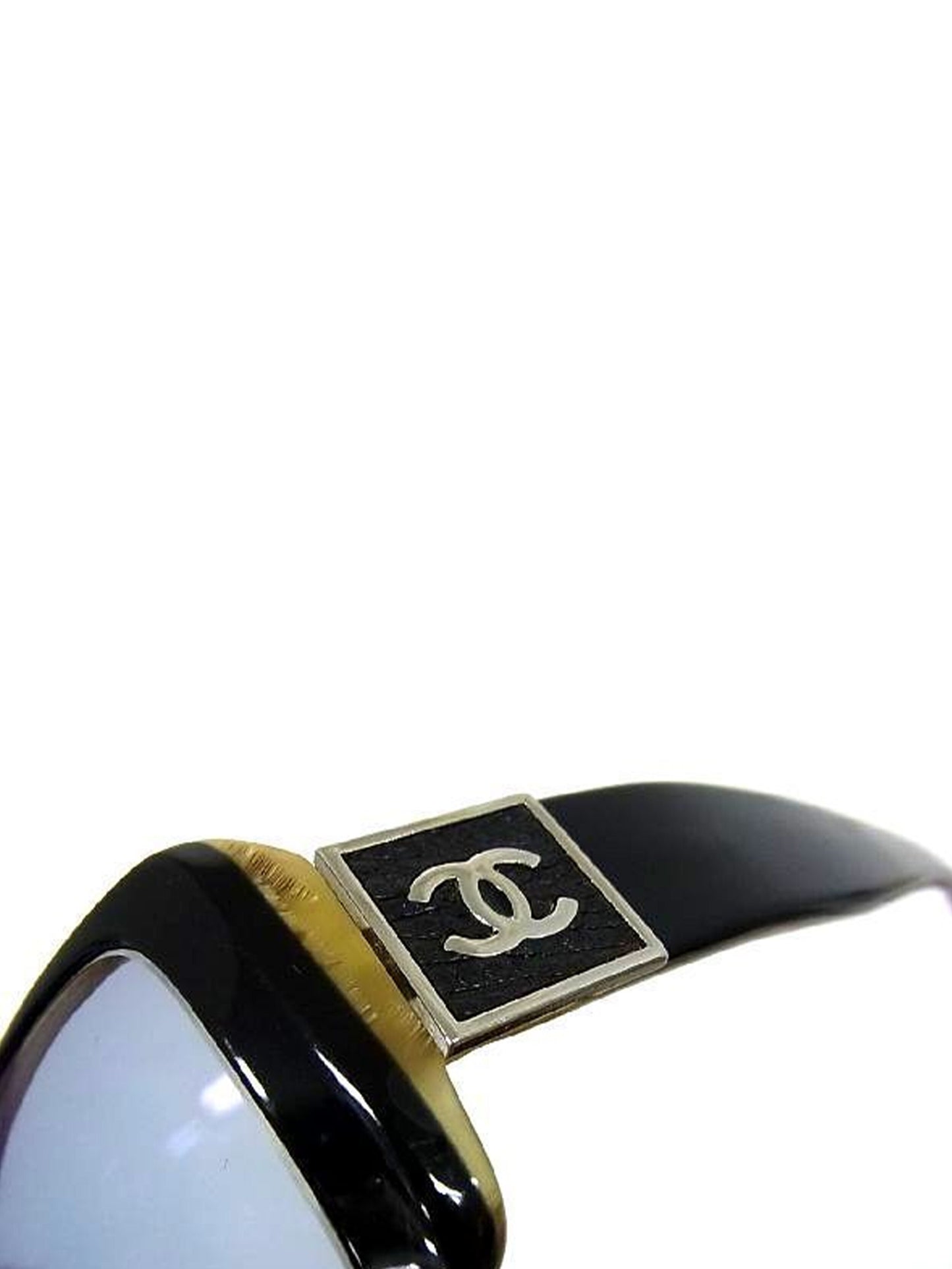 Chanel 2000s Green and Black Sunglasses