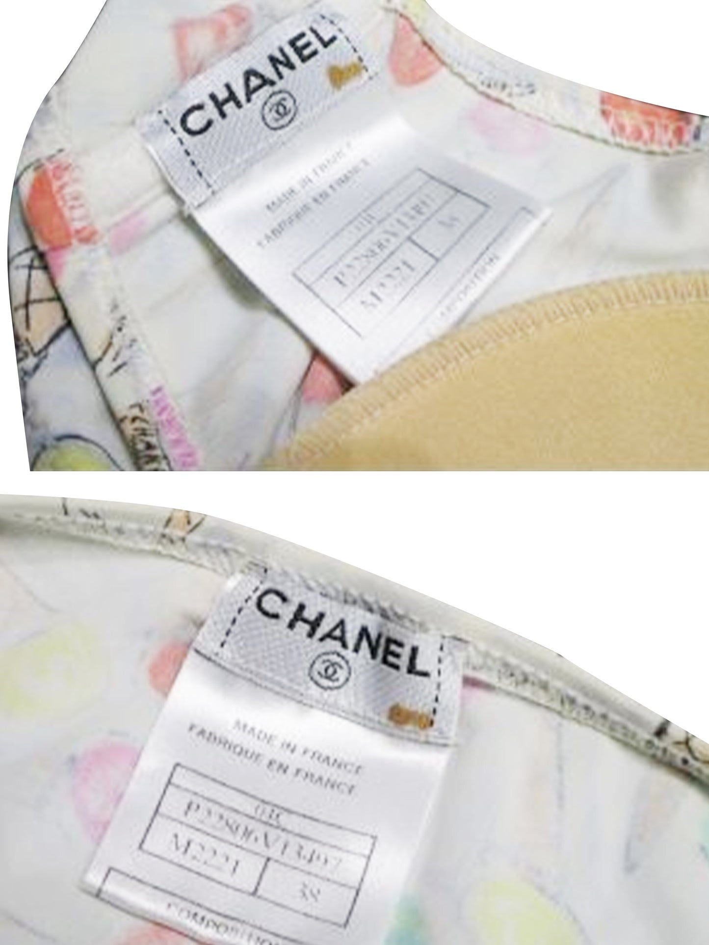 Chanel Rare 2000s S/S Icecream Two-Piece Swimsuit Set