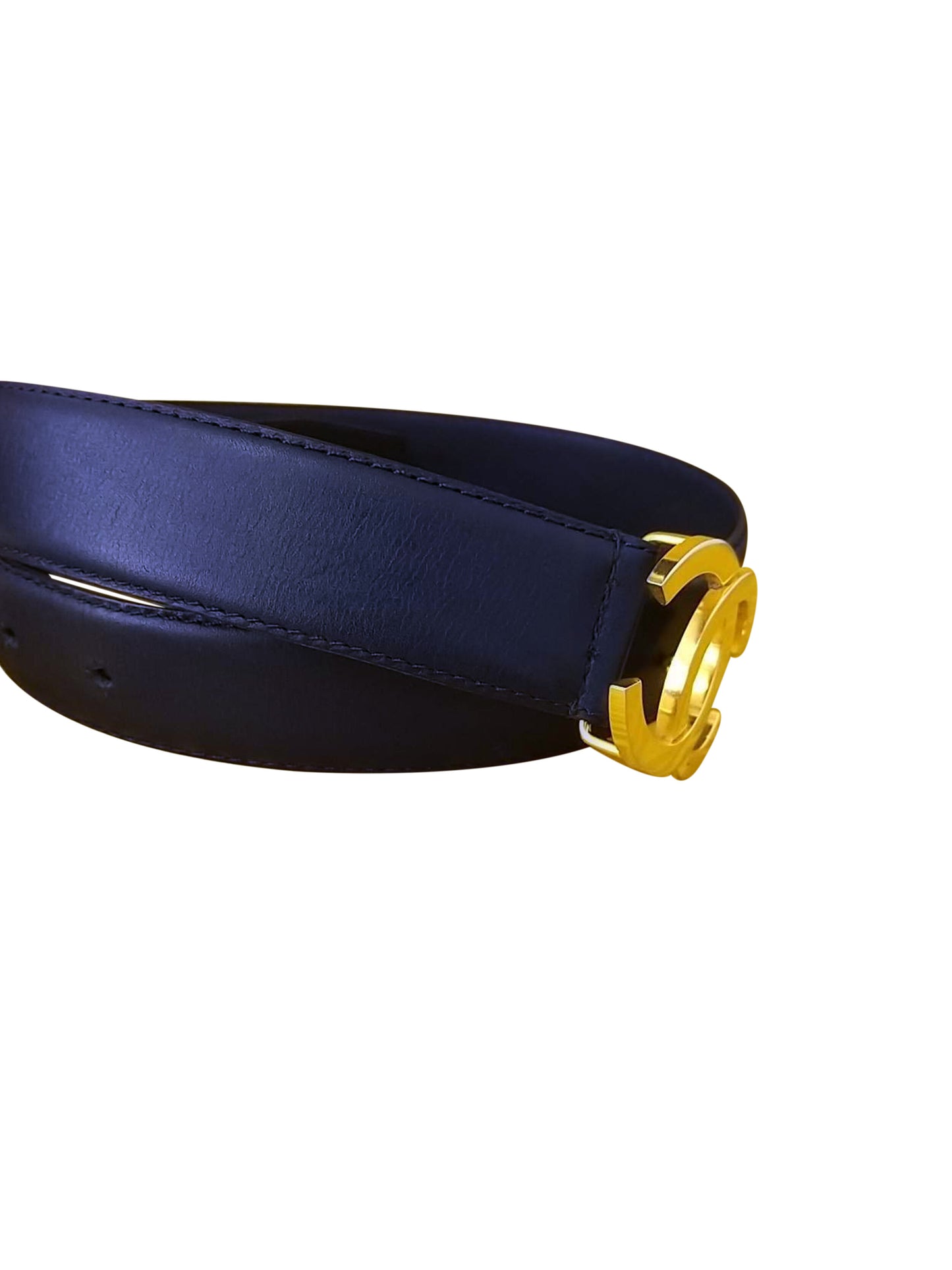 Chanel Navy and Gold Belt