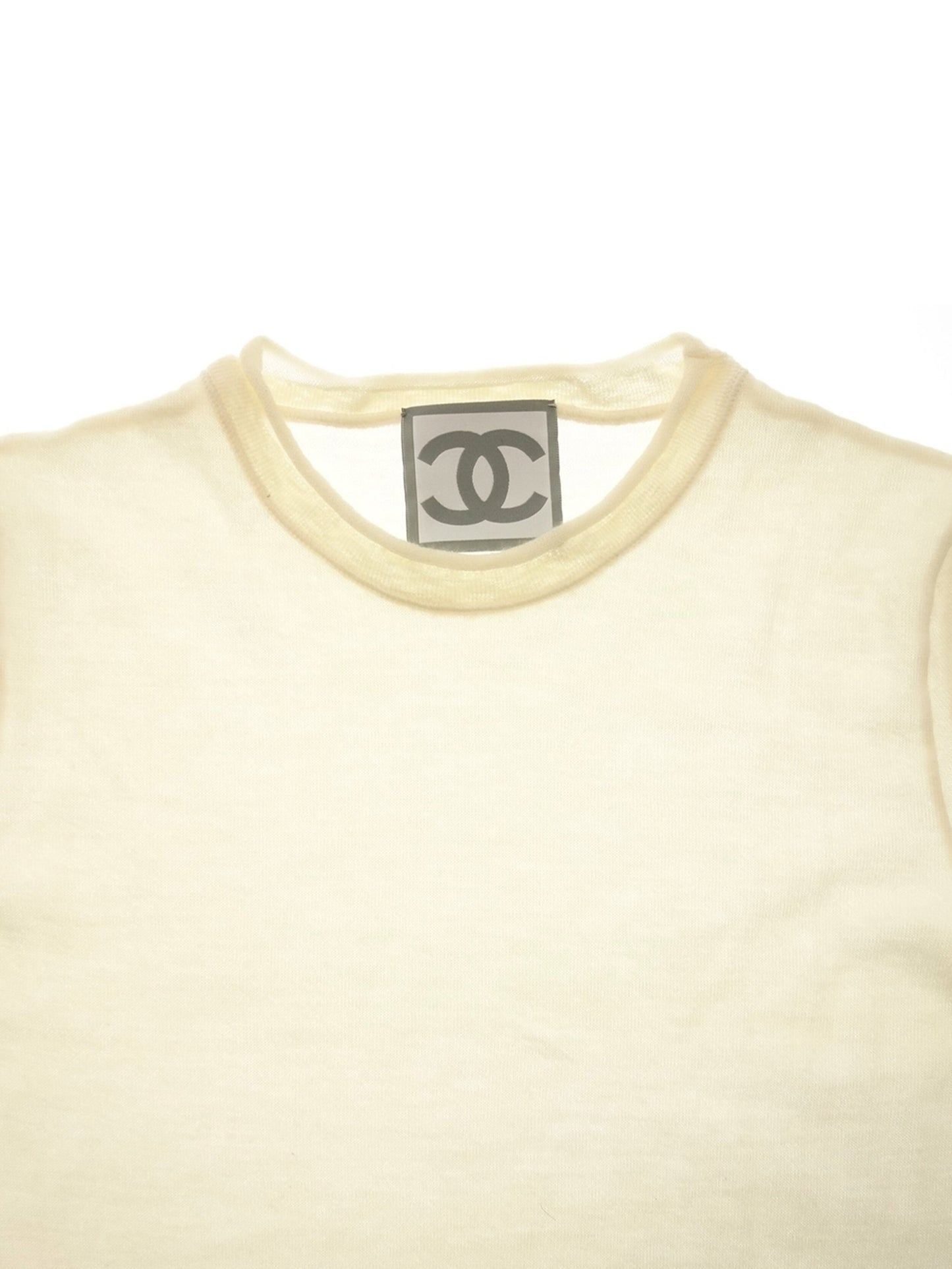 Chanel Sports Rare Sheer Cream Shirt