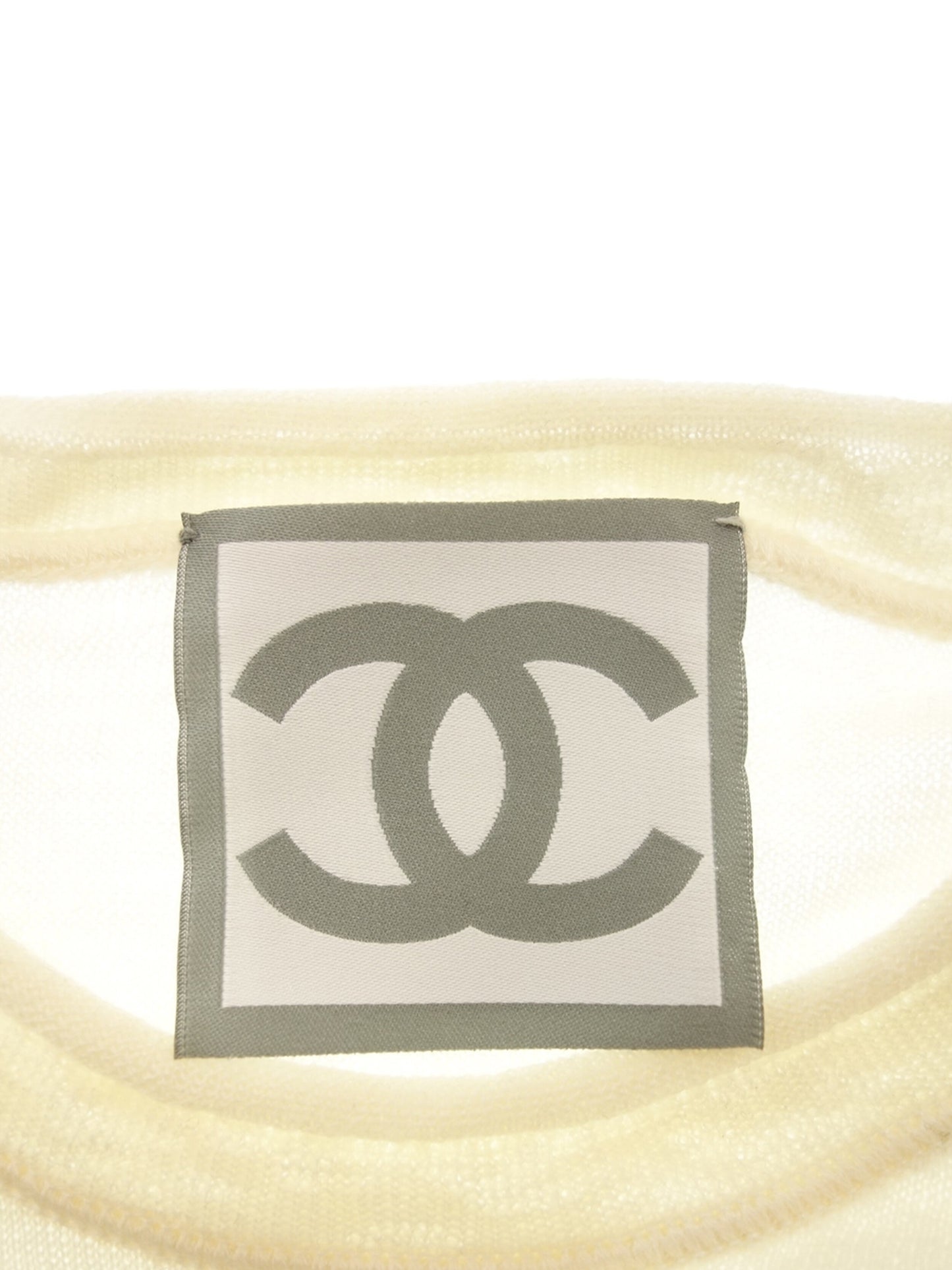 Chanel Sports Rare Sheer Cream Shirt