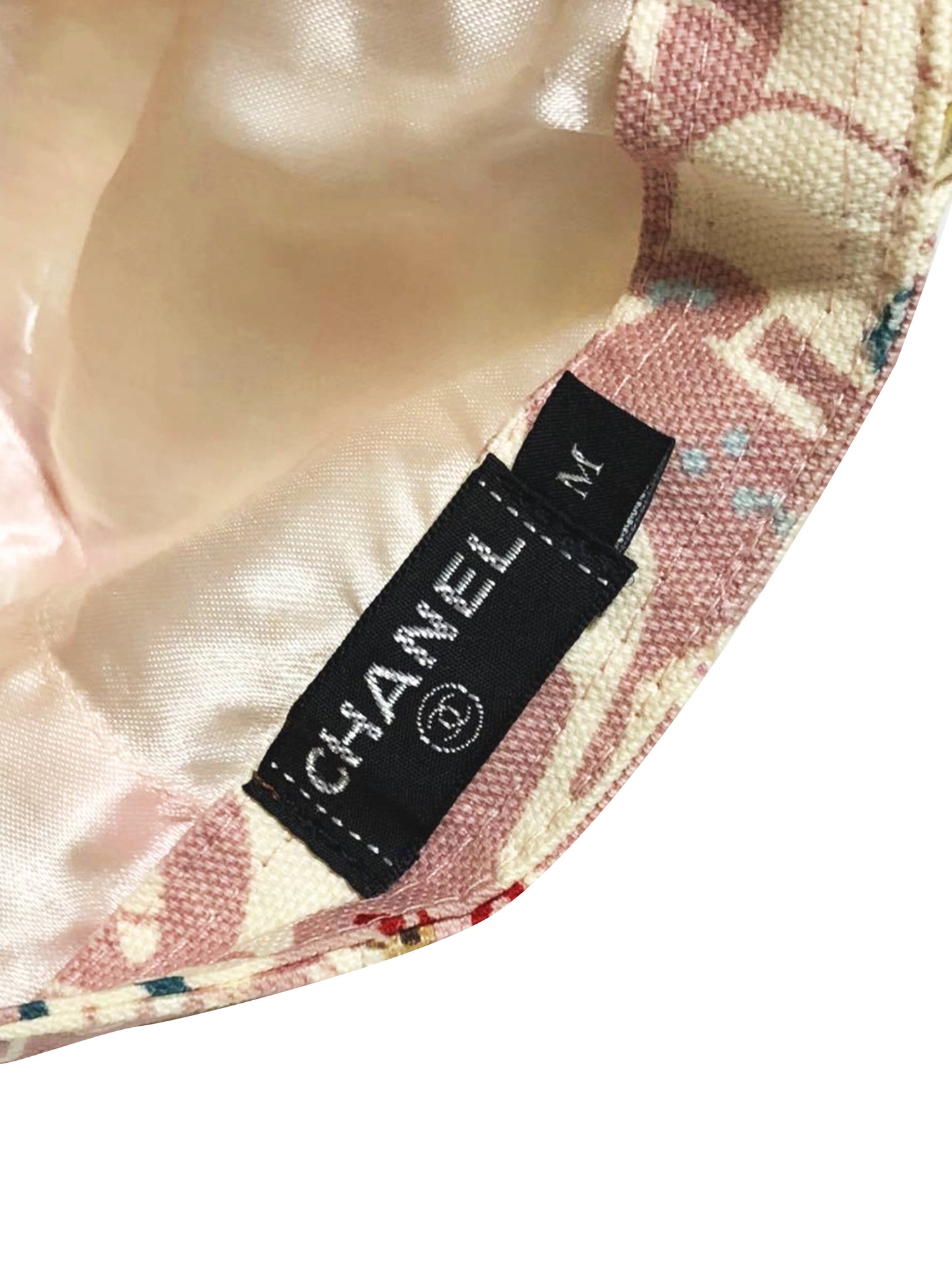 Chanel Rare Light Pink CC Animal Print Cap