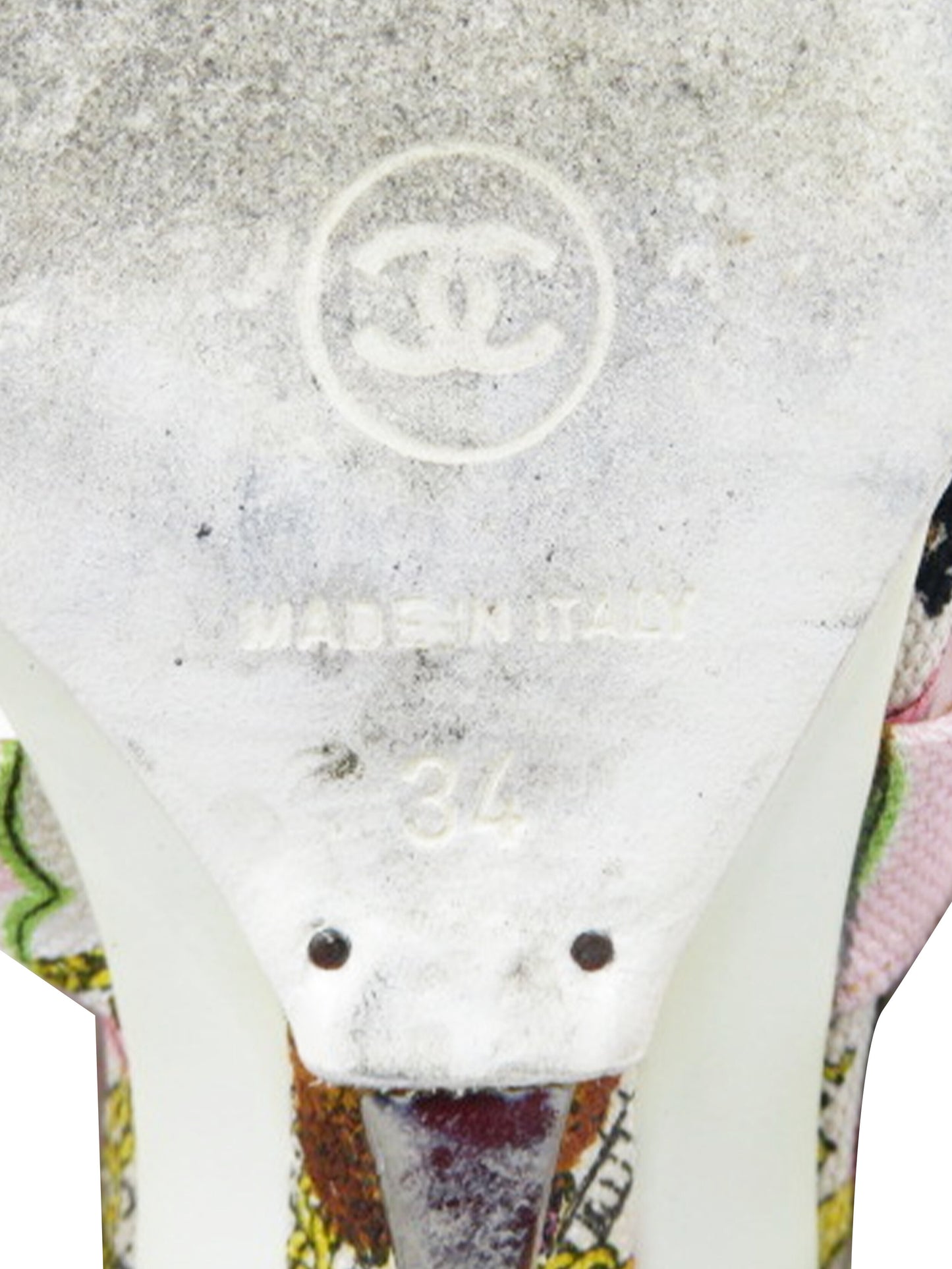 Chanel 2002 Pink Hearts Motif Rare Mules