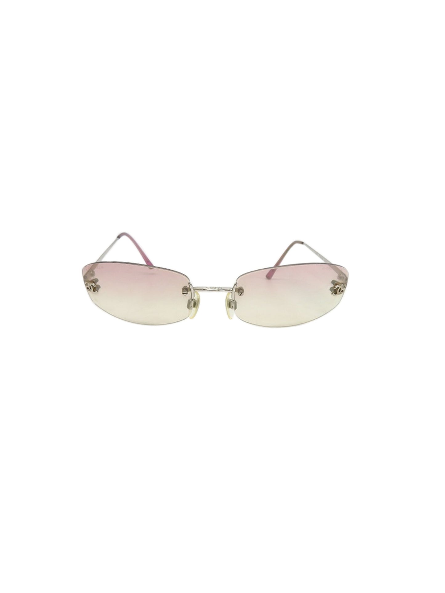 Chanel 2000s Pink Frameless Sunglasses