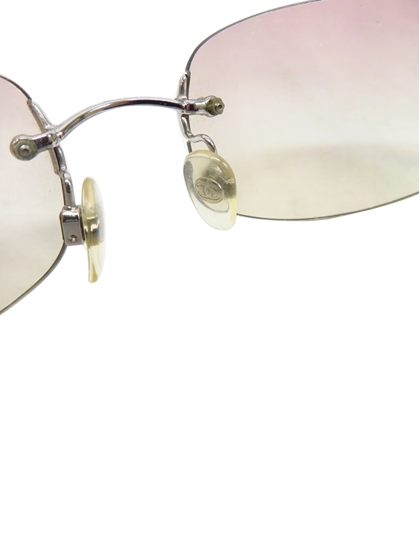 Chanel 2000s Pink Frameless Sunglasses