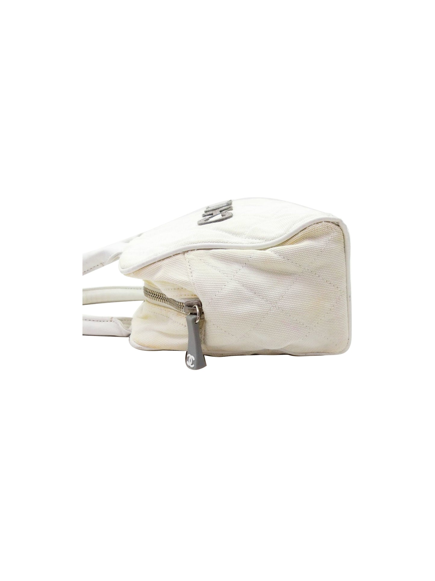 Chanel Sports White Mini Quilted Tote