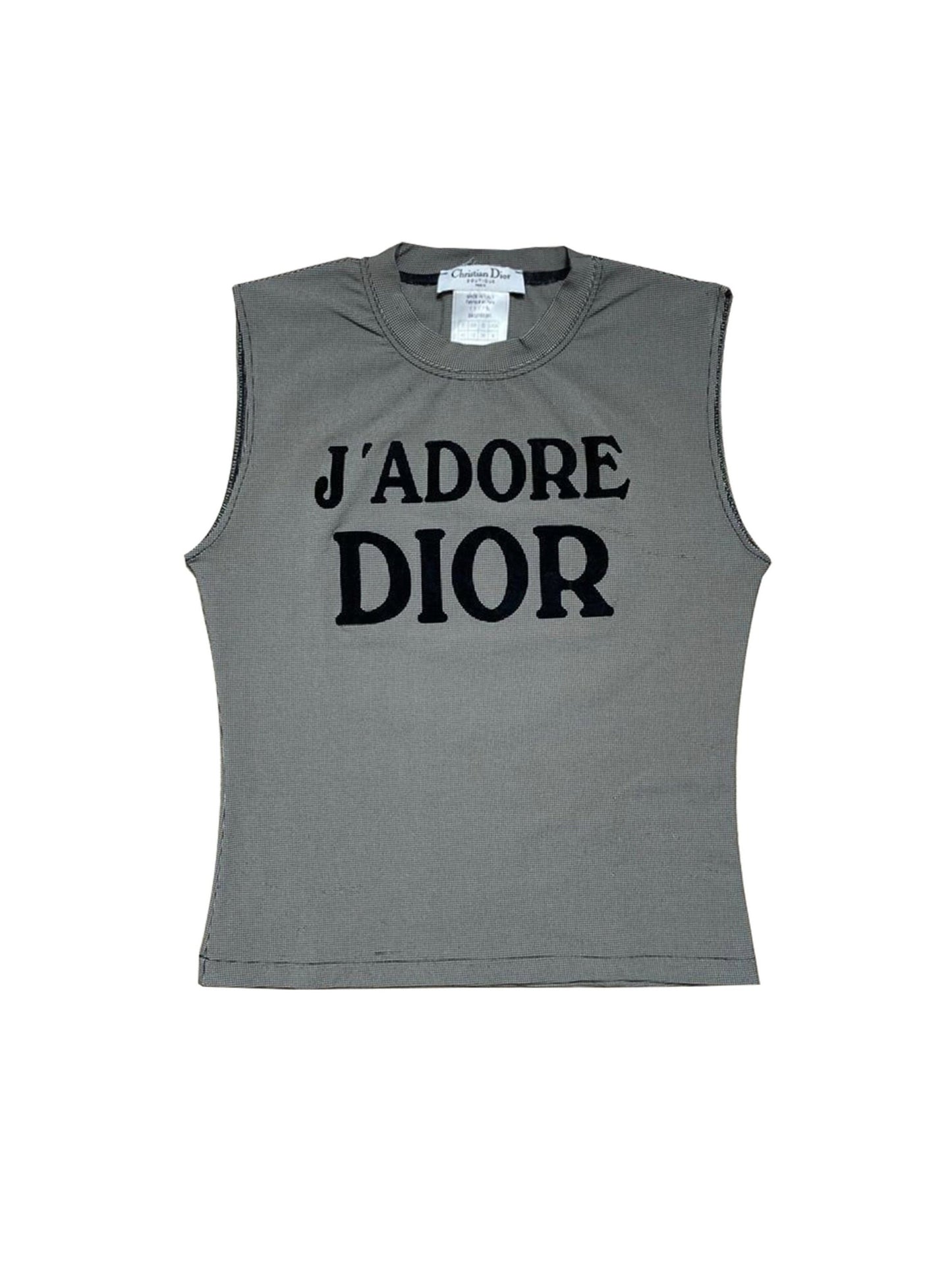 Christian Dior 2000s Gingham Tank Top Rare