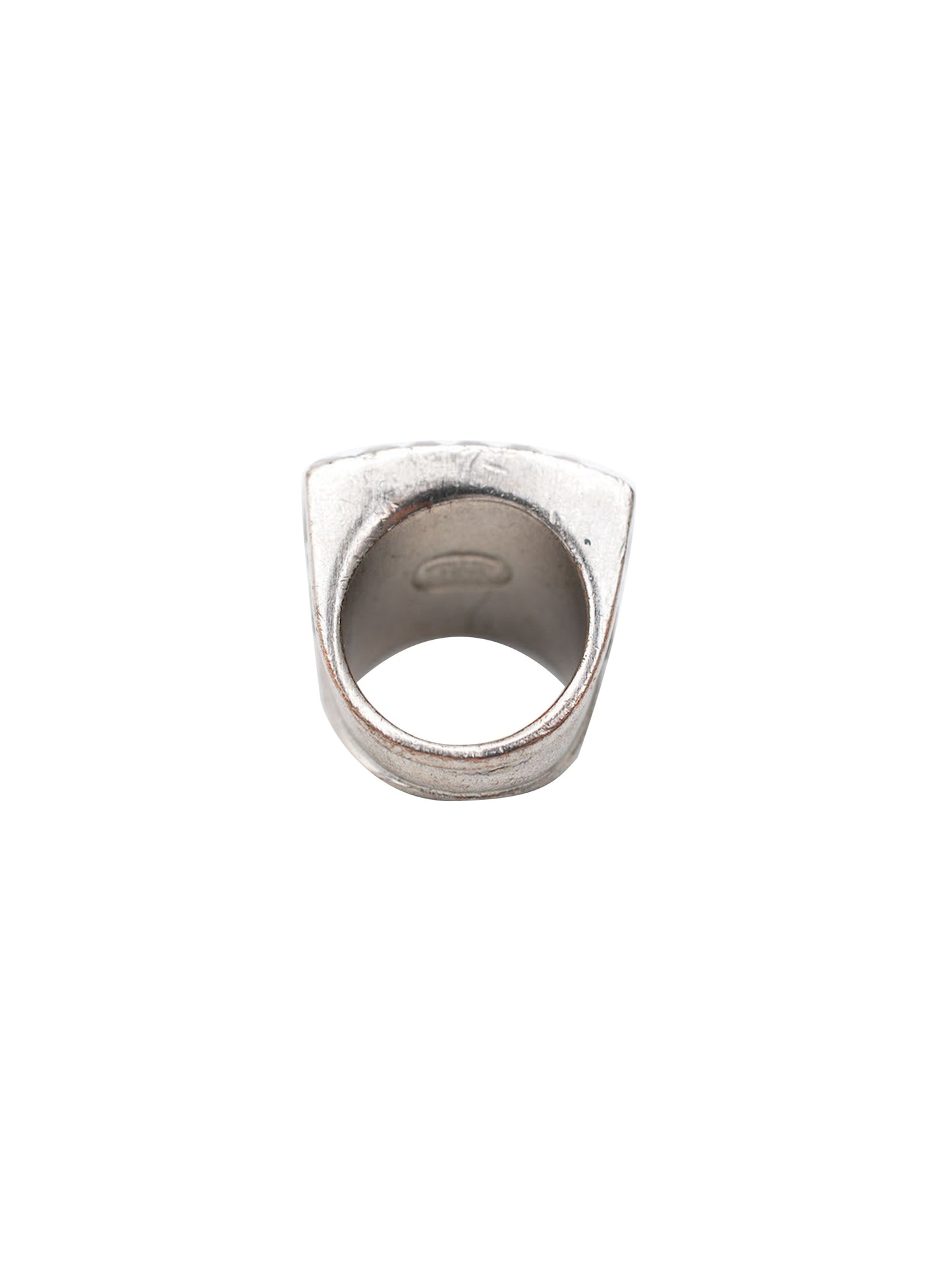 Chanel Silver Plate Rhinestone Ring