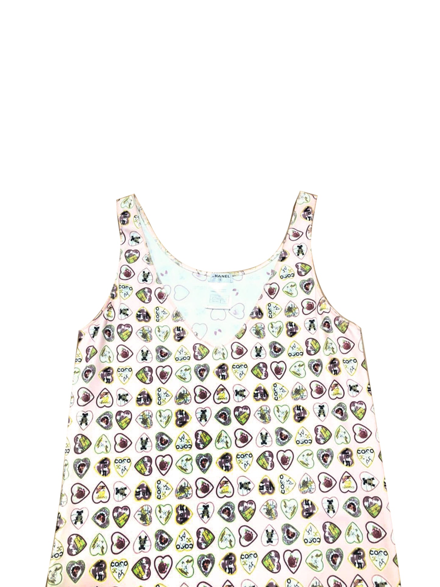Chanel 2005 Heart Motif Tank Dress