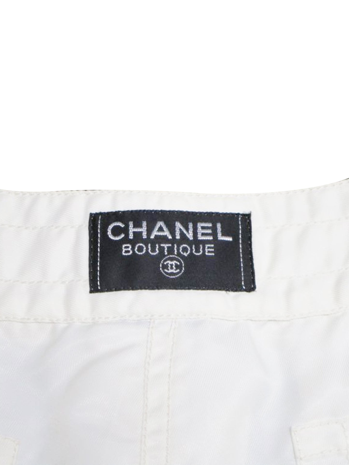 Chanel SS 1996 Rare White Cotton Shorts