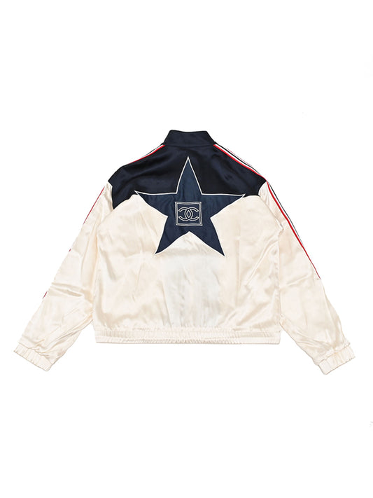 Chanel 2000s Off-White Star Sports Rare Bomber
