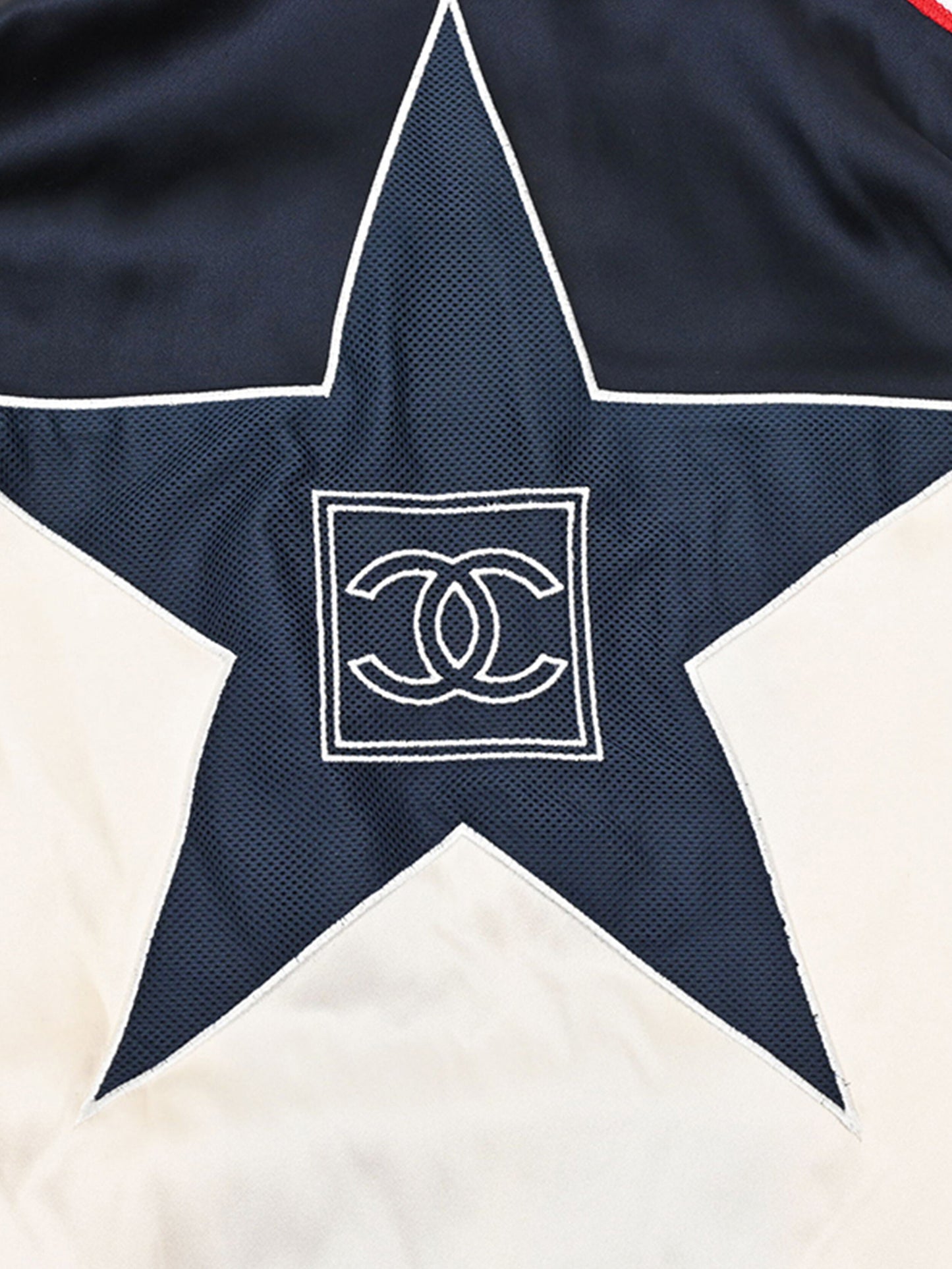 Chanel 2000s Off-White Star Sports Rare Bomber