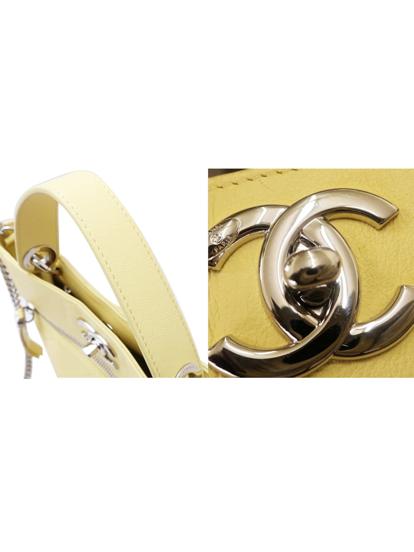 Chanel Yellow 2019 Calfskin Bucket Bag