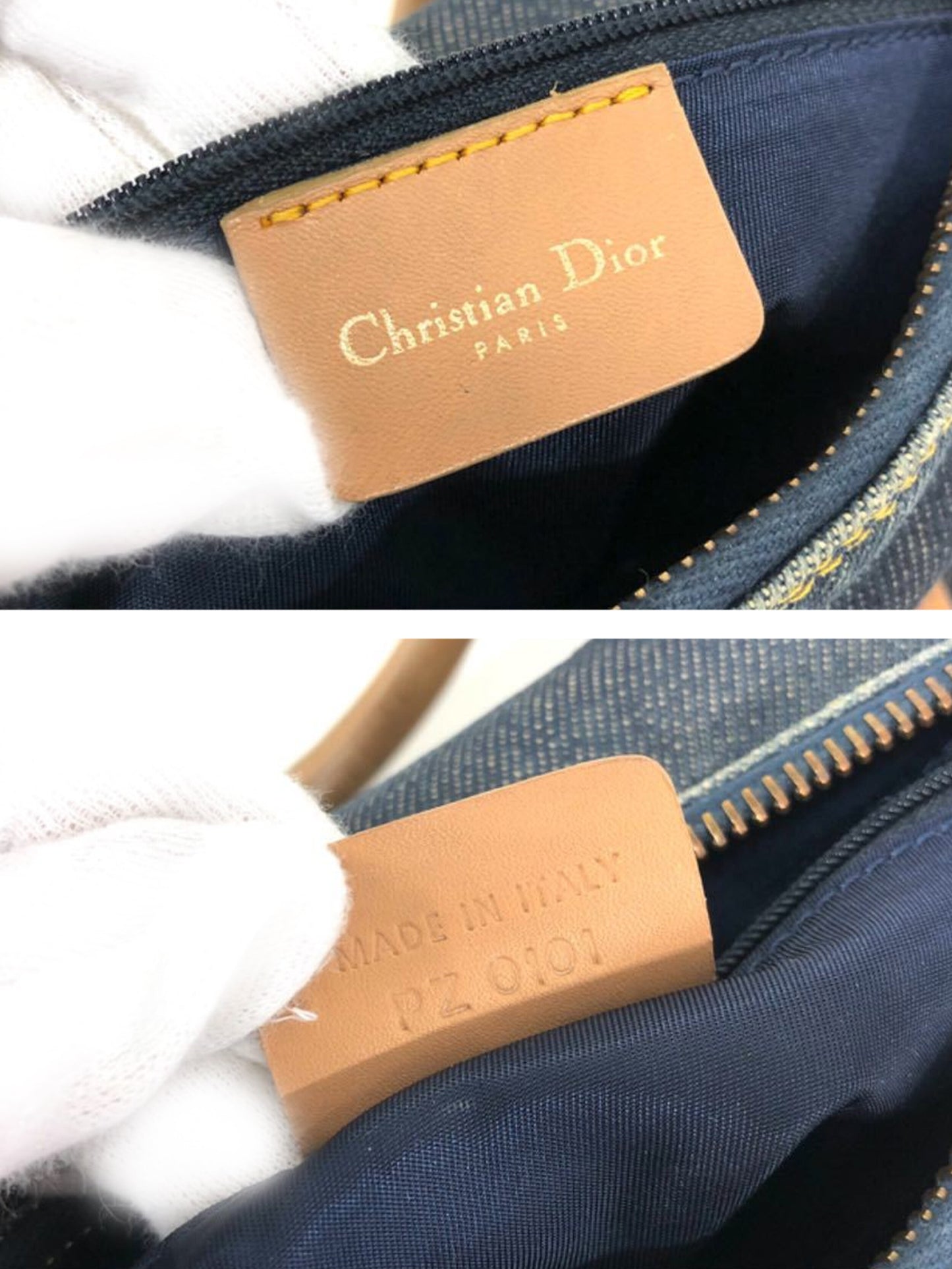 Christian Dior 2000s Navy Mini Boston Bag