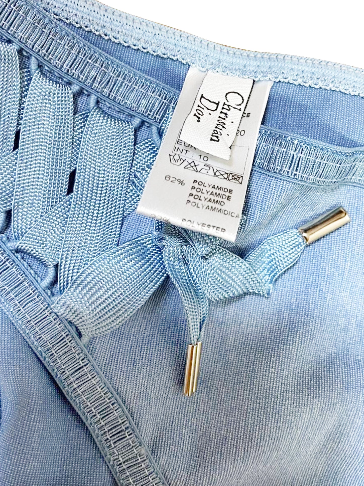 Christian Dior 2000s Cotton Blue Denim Lingerie