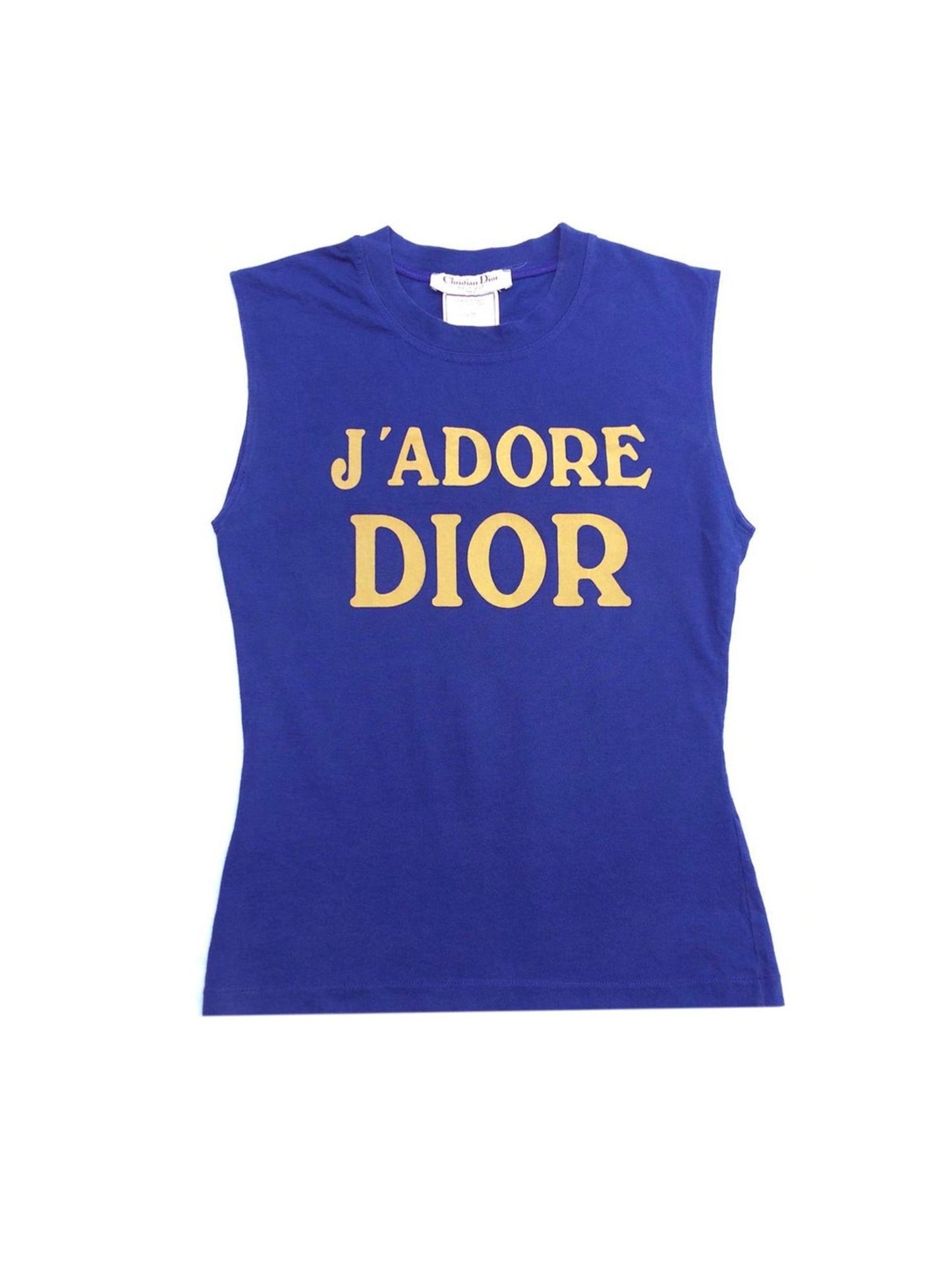 Christian Dior 2000s J'adore Purple and Yellow Tank