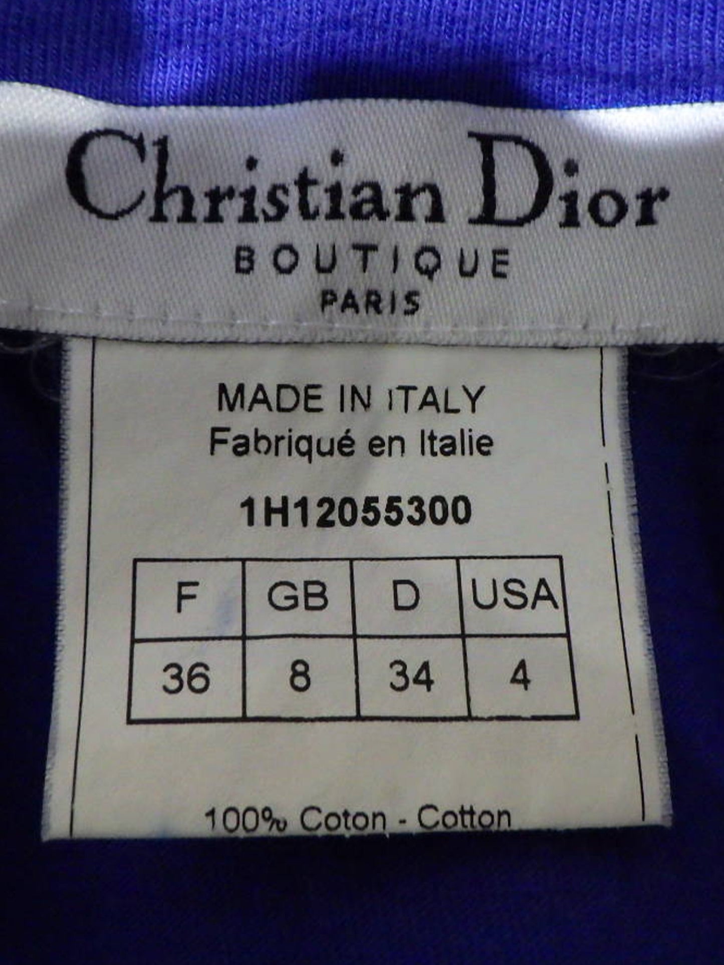 Christian Dior 2000s J'adore Purple and Yellow Tank