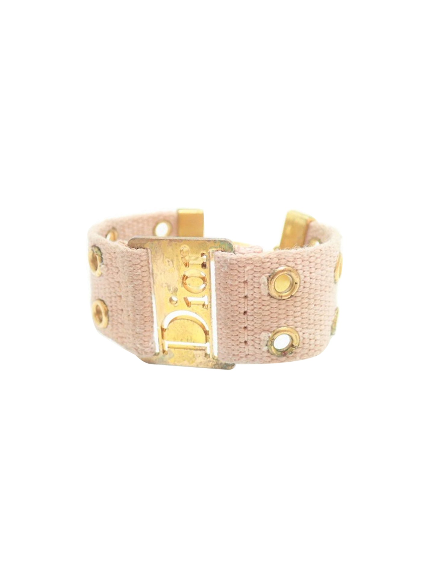 Christian Dior 2000s Pink and Gold Street Chic Bracelet