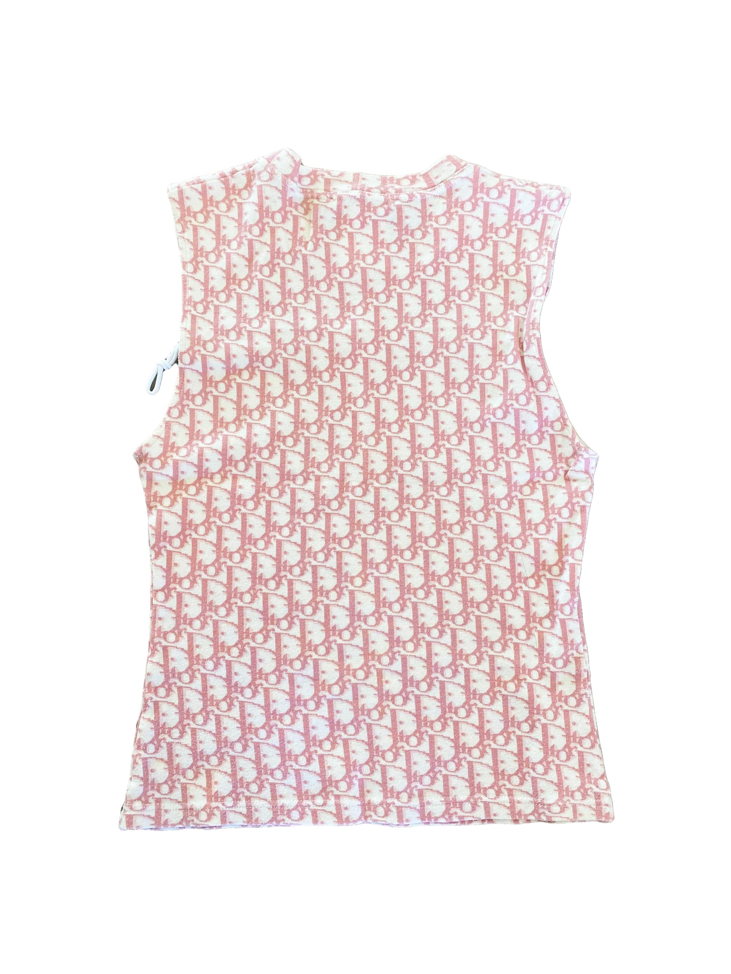 Christian Dior 2000s Diorissimo Monogram Pink Tank
