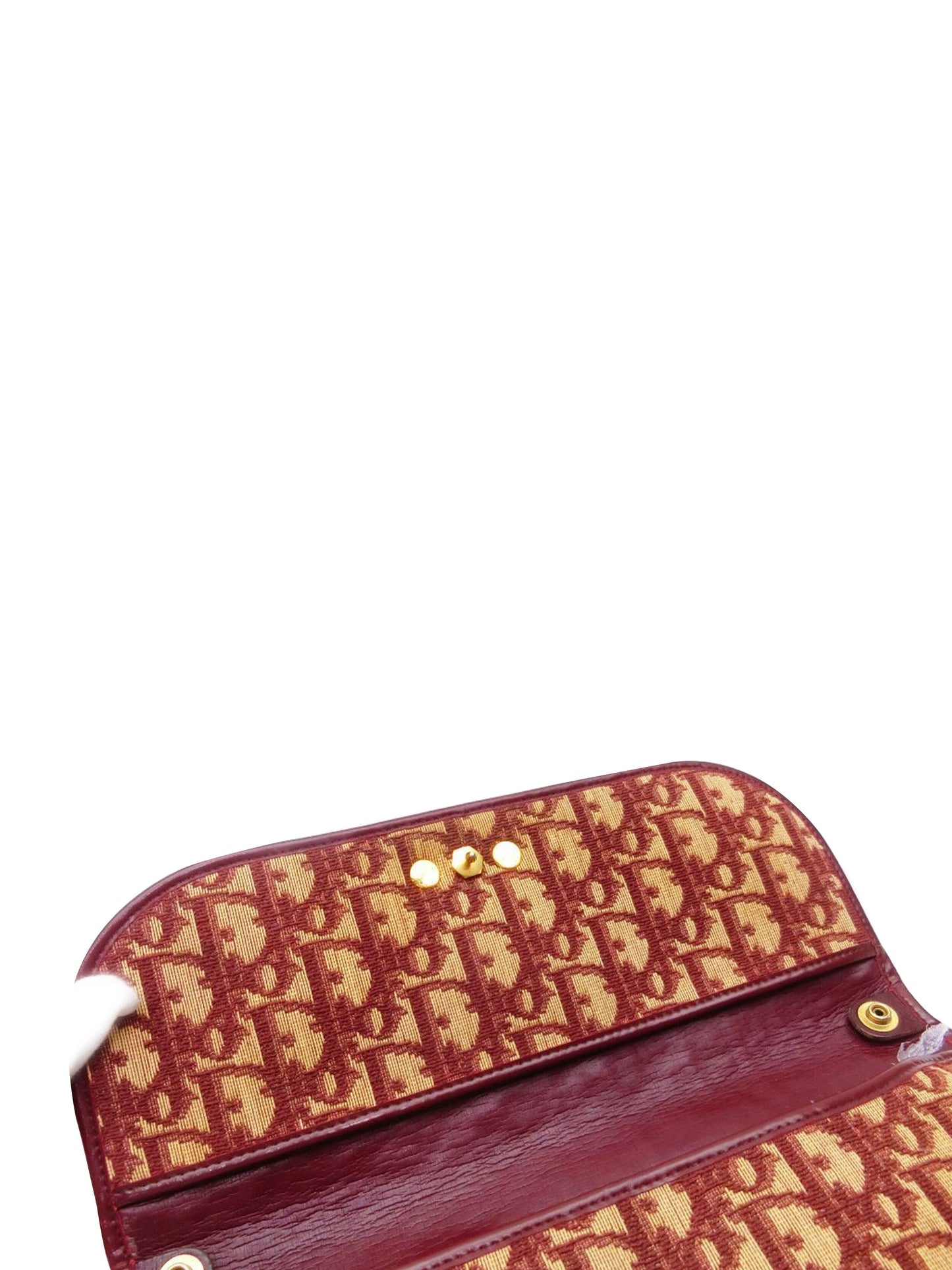 Christian Dior 2000s Red Trotter Envelope Shoulder Bag