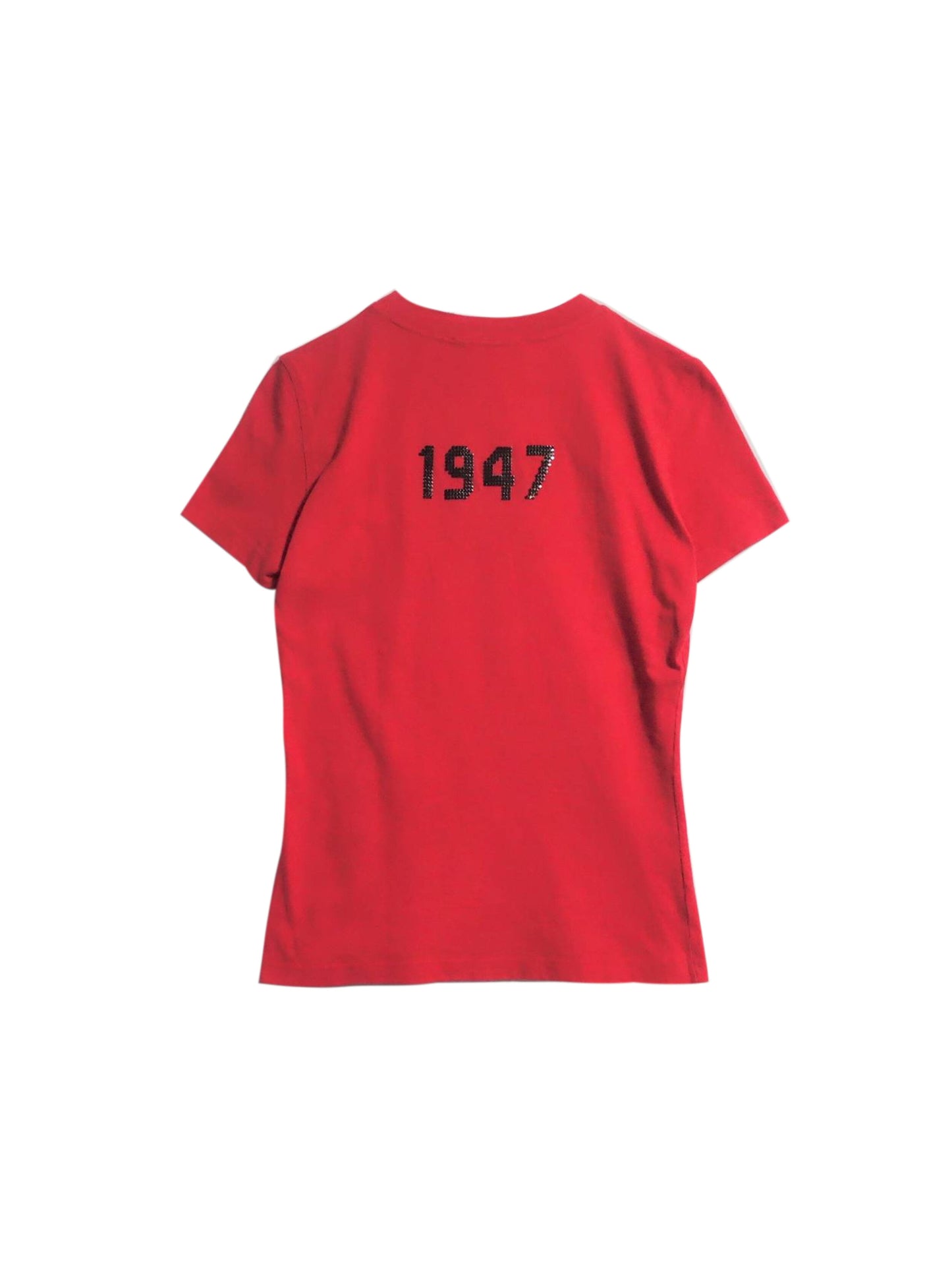 Christian Dior 2000s J'adore Studded Red T-Shirt
