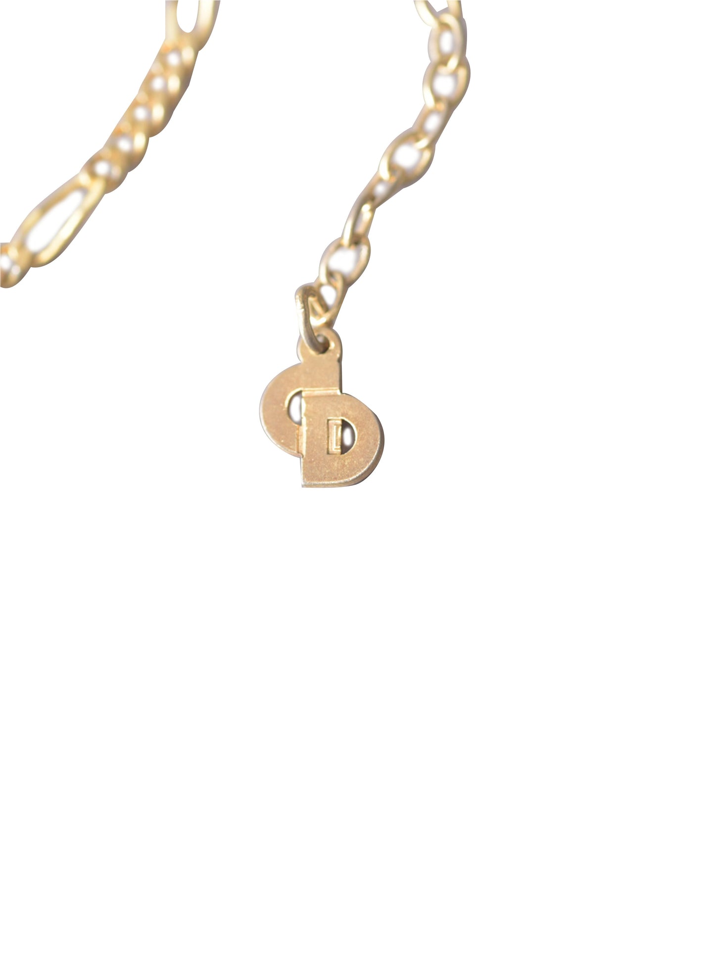 Christian Dior 2000s Gold Square Necklace