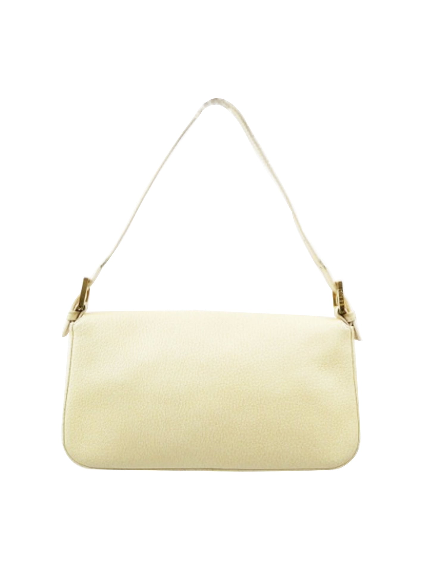 Fendi 2000s Rare Ivory and Pink Leather Baguette