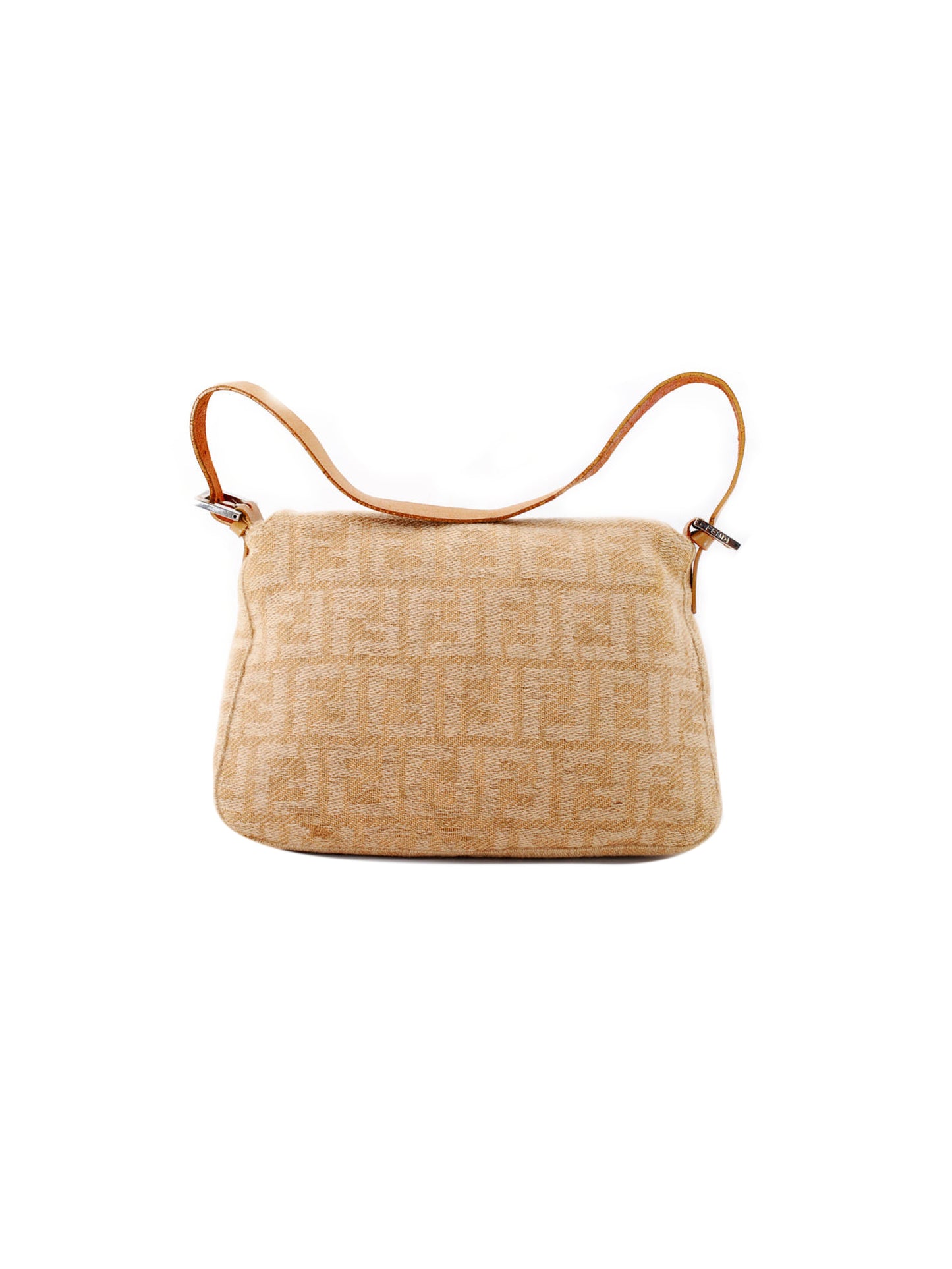 Fendi 2000s Beige Knit Baguette