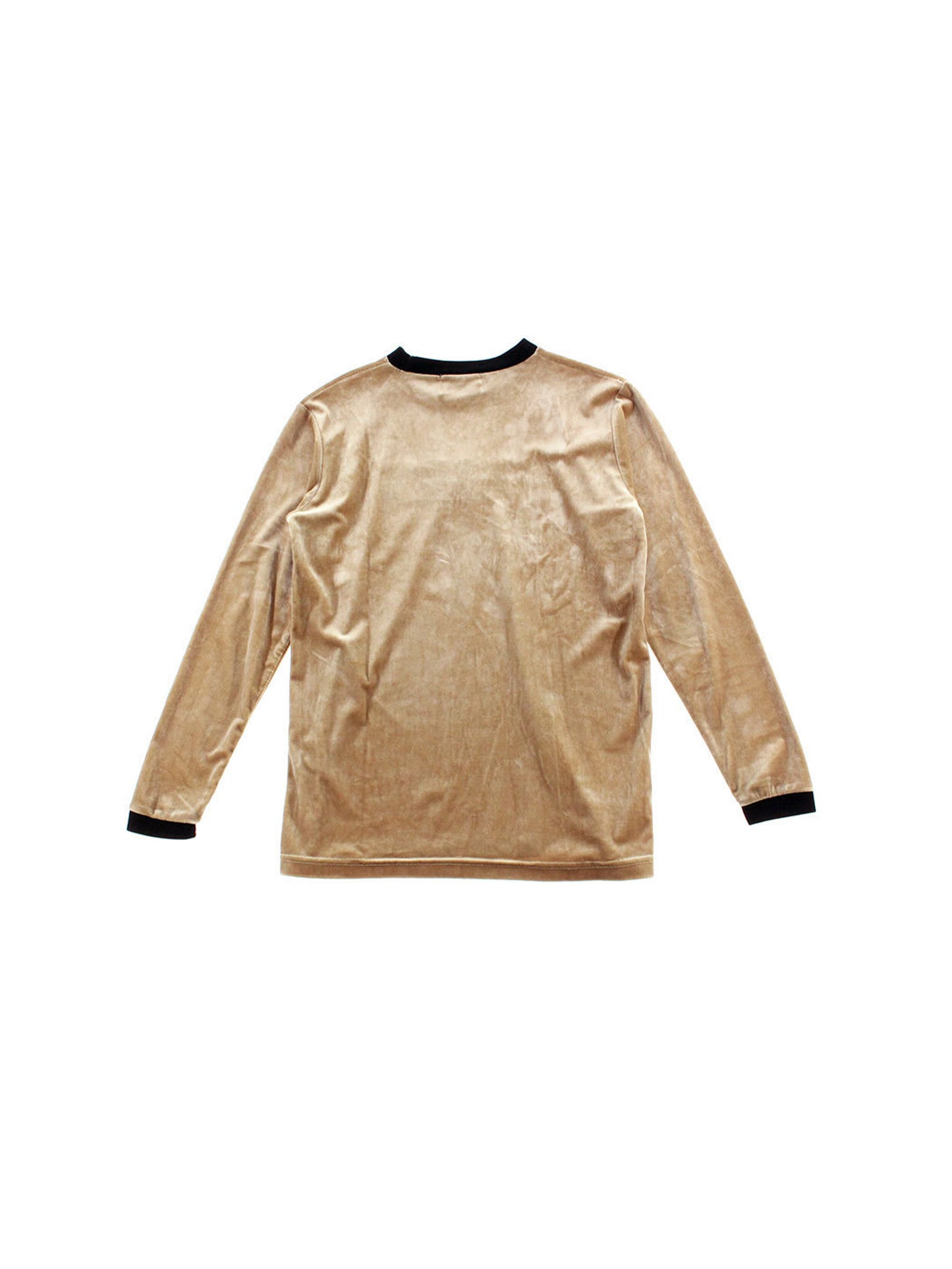 Fendi 2000s Rare Nude Velour Vintage Longsleeve