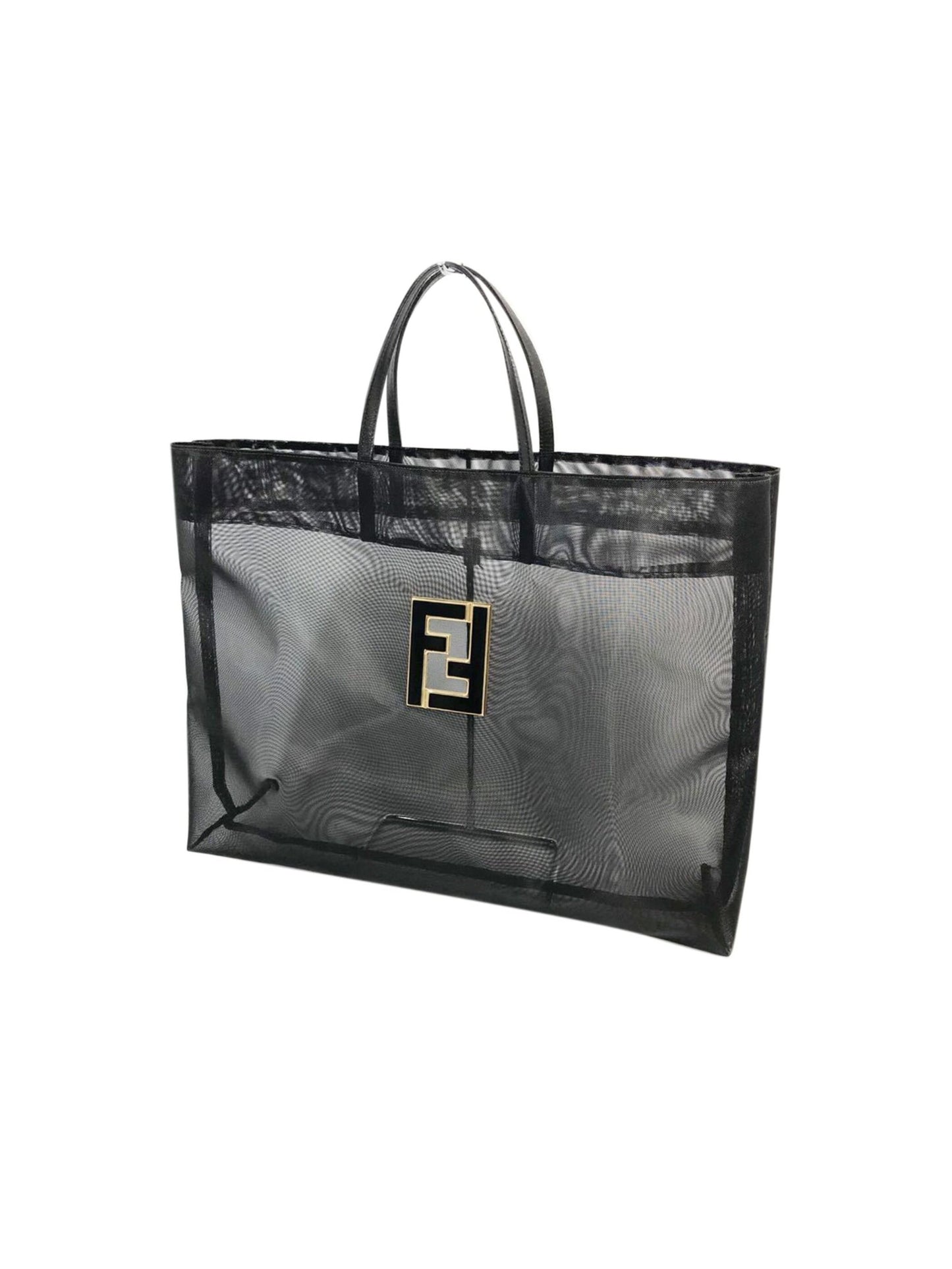 Fendi Black 2000s Sheer Nylon Tote