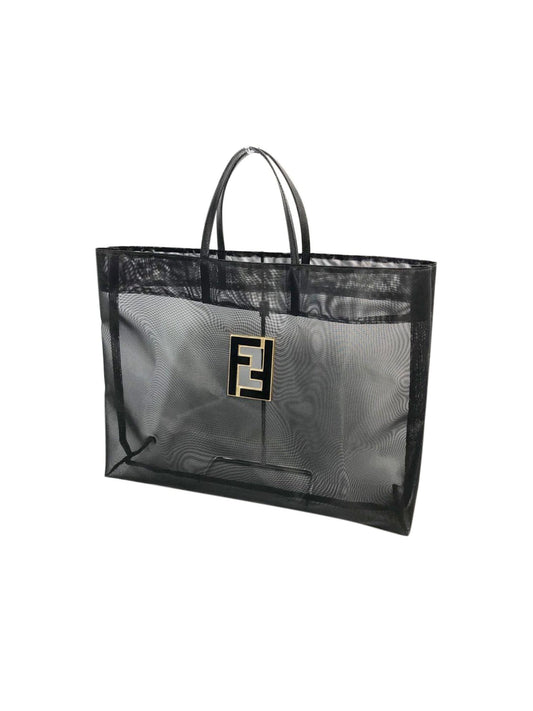 Fendi Black 2000s Sheer Nylon Tote