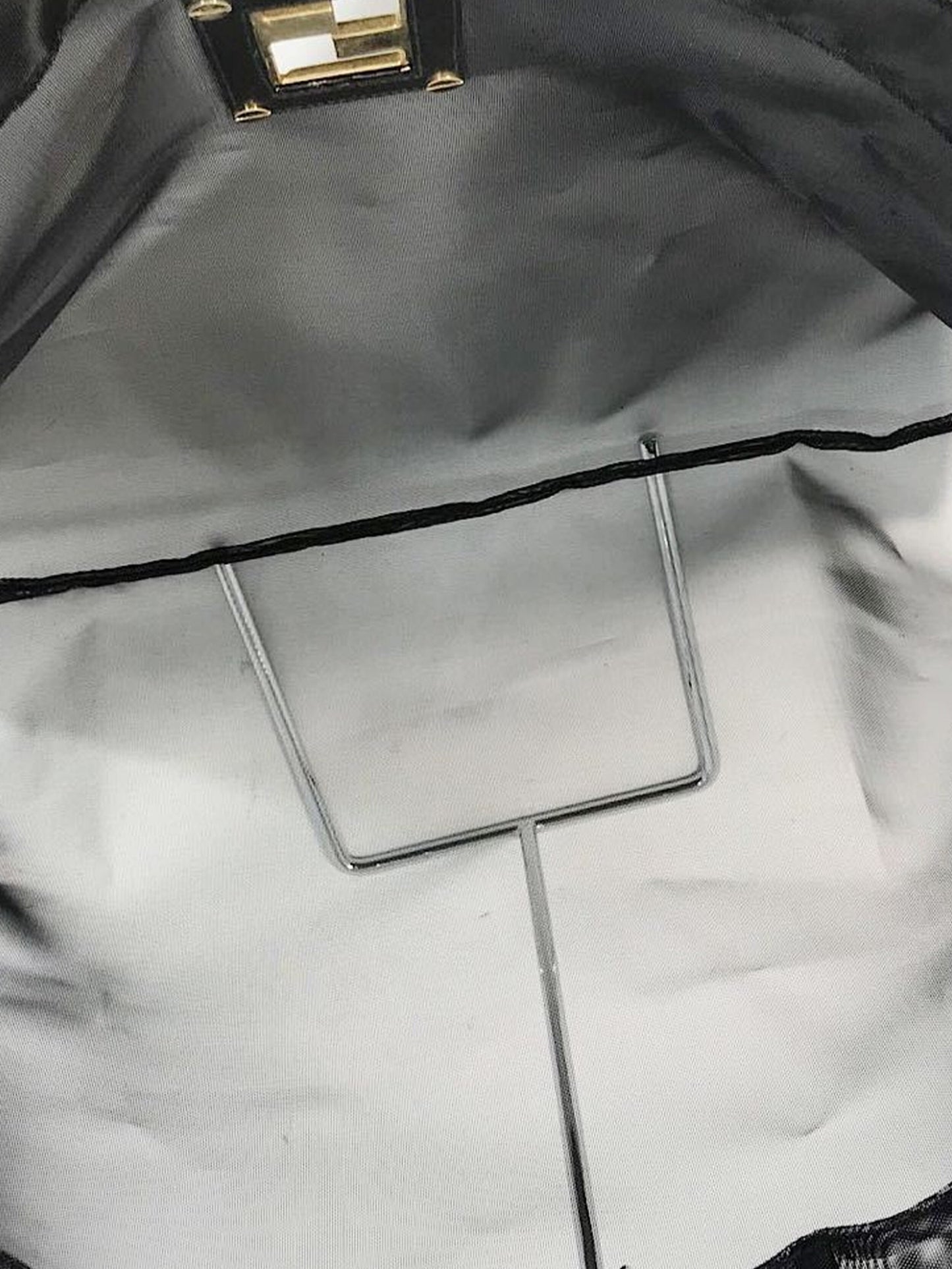 Fendi Black 2000s Sheer Nylon Tote
