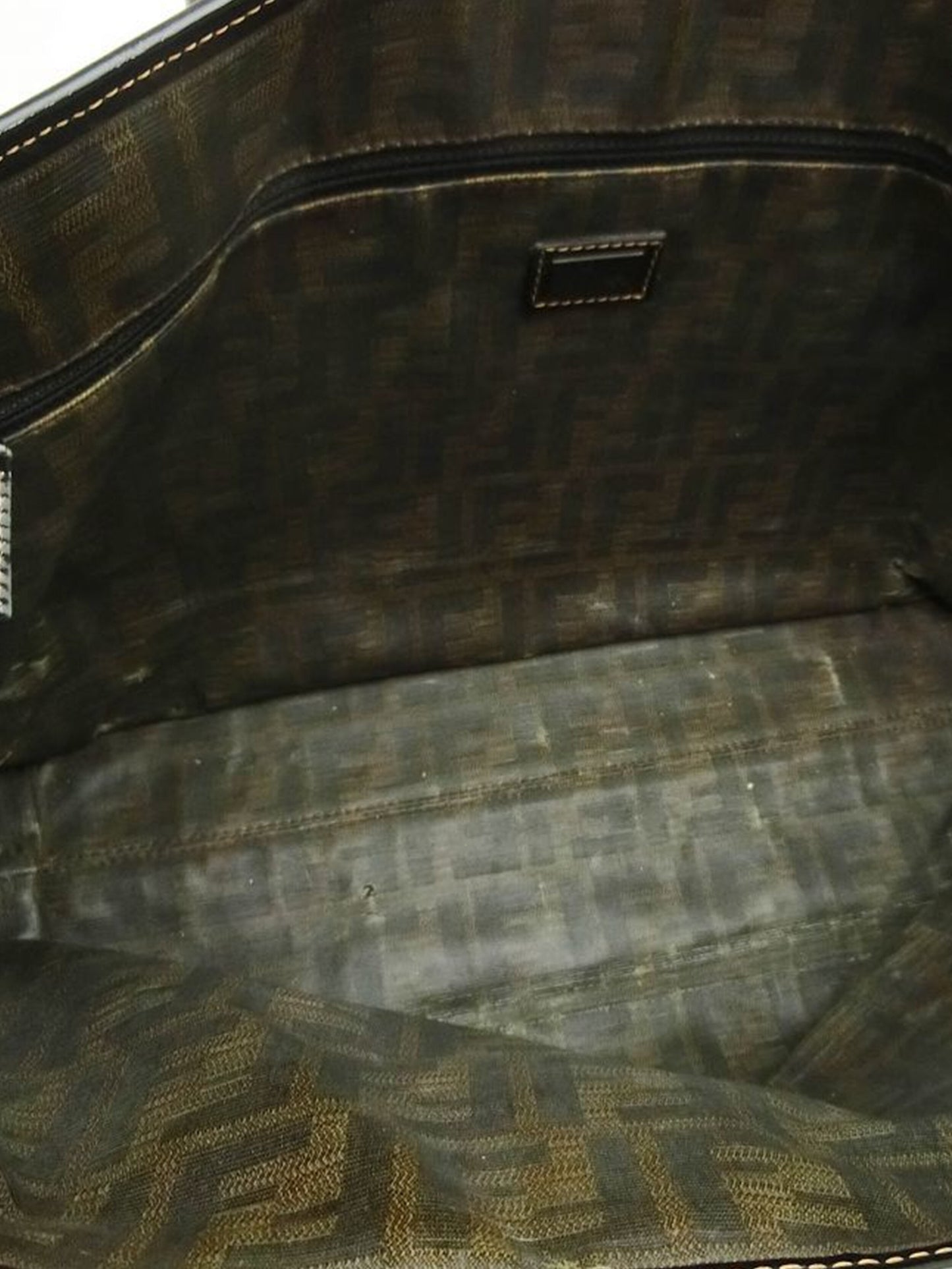 Fendi 2000s Medium Yellow Straw Textured Tote