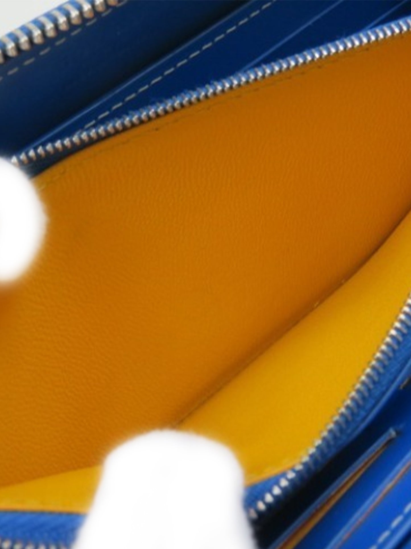 Goyard 2000s Blue Leather Wallet