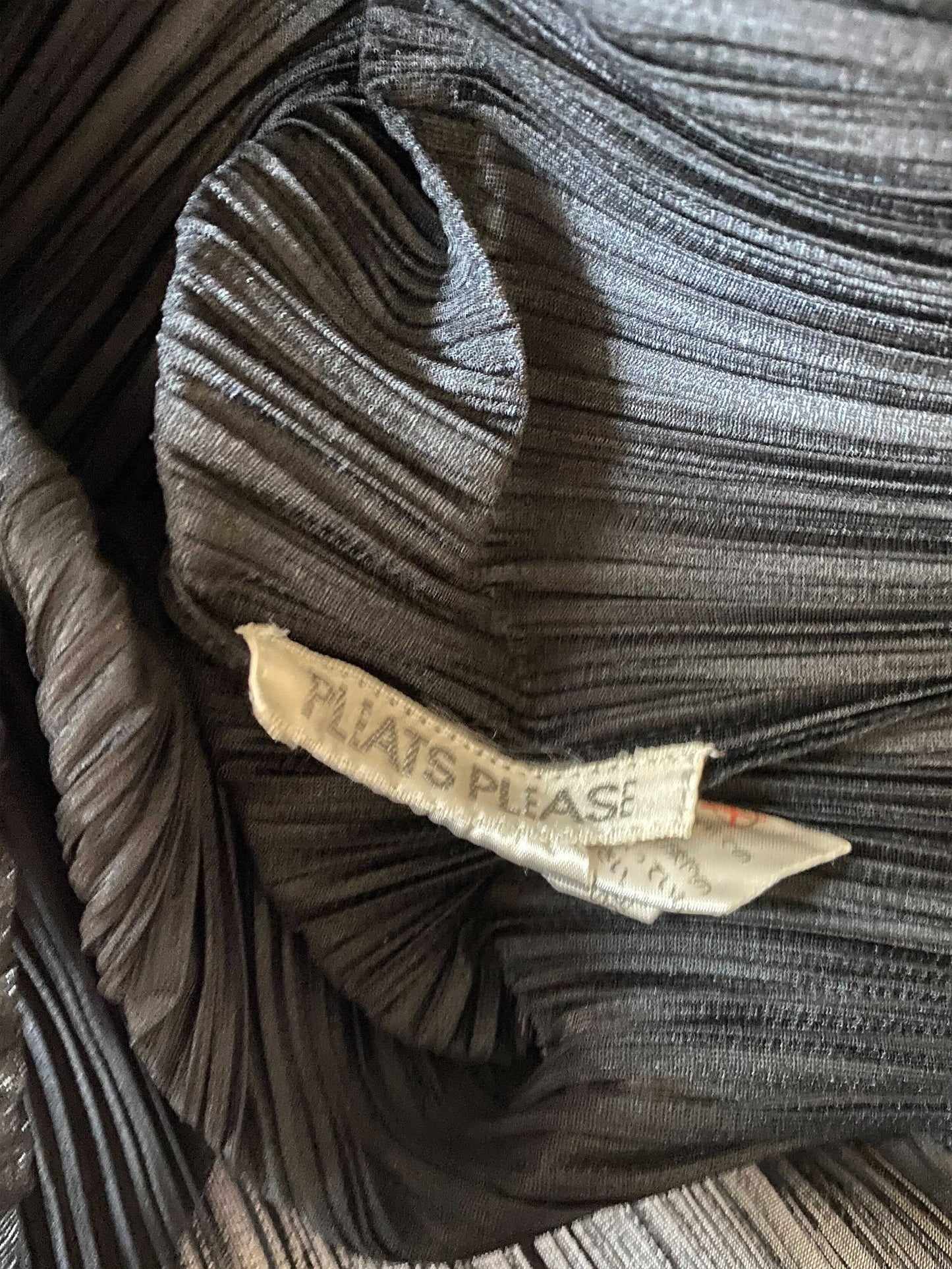 Issey Miyake 2000s Black Short Pleats Top