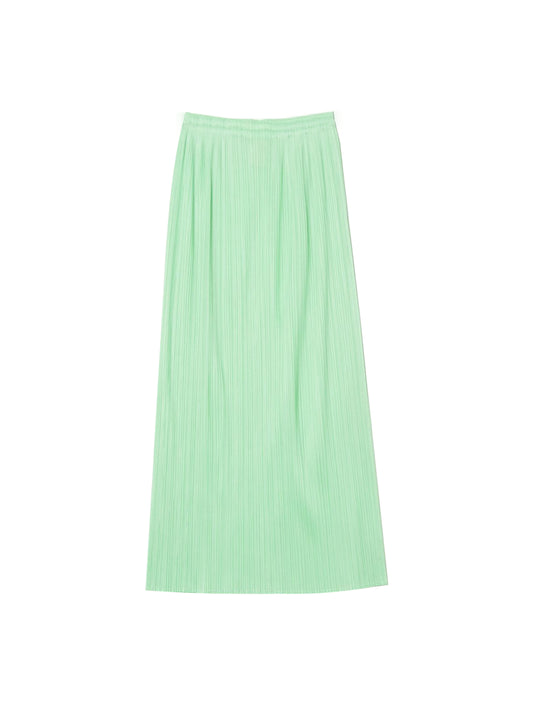 Issey Miyake 2000s Pleats Please Green Skirt