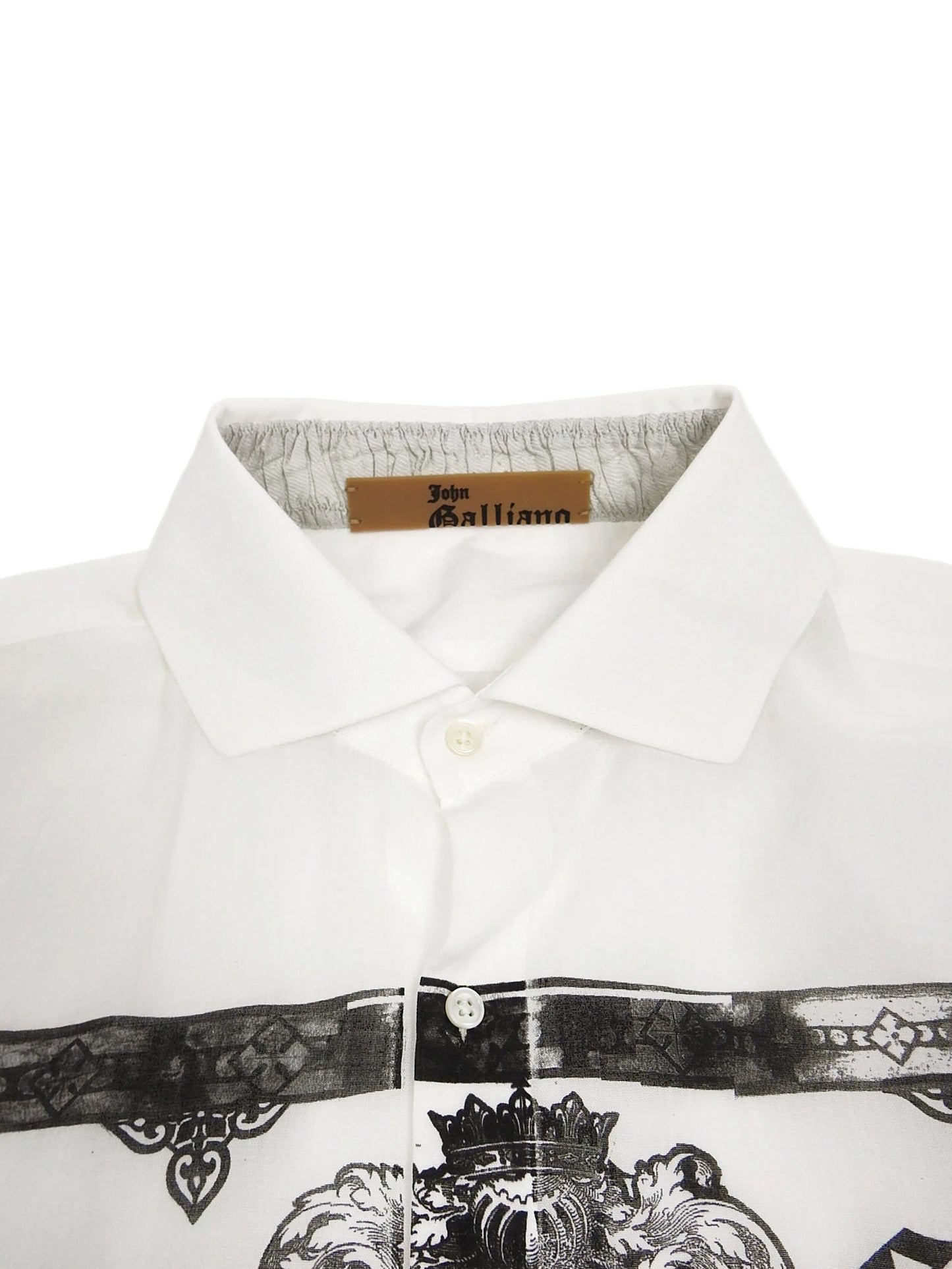 John Galliano 2000s Rare Gazette Sheer Shirt