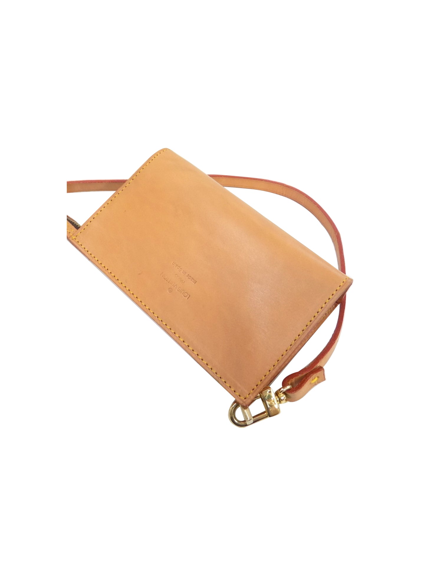 Louis Vuitton 2000s Rare Beige Nomade Pochette Bag
